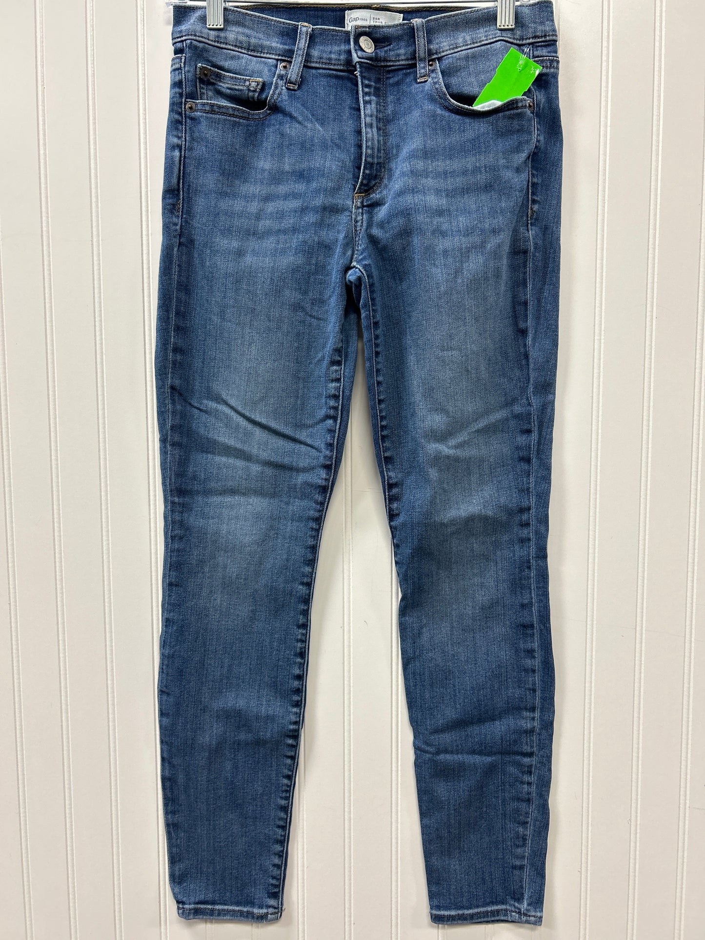 Jeans Skinny By Gap In Blue Denim, Size:6