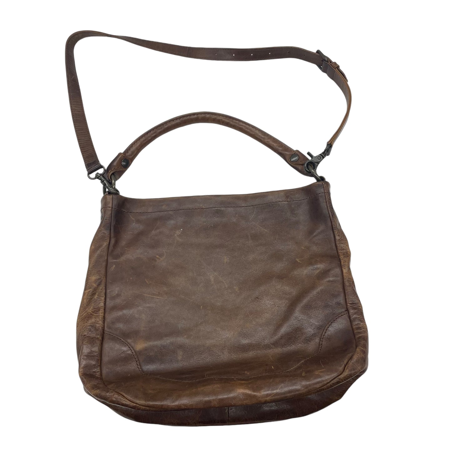 BROWN HANDBAG DESIGNER by FRYE Size:LARGE