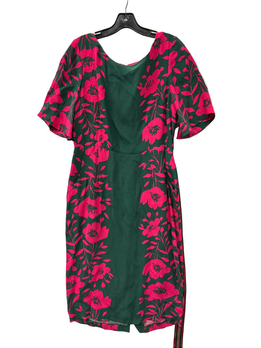 Dress Casual Maxi By Boden In Green & Pink, Size:10