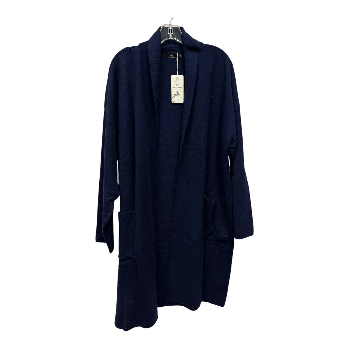 Sweater Cardigan By Cme In Navy, Size:Xl