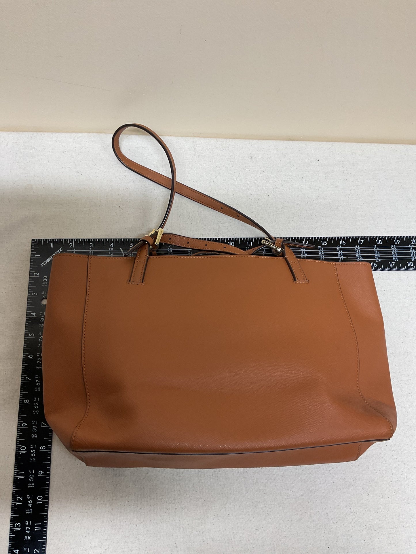 Handbag Designer By Tory Burch In Brown, Size:Medium