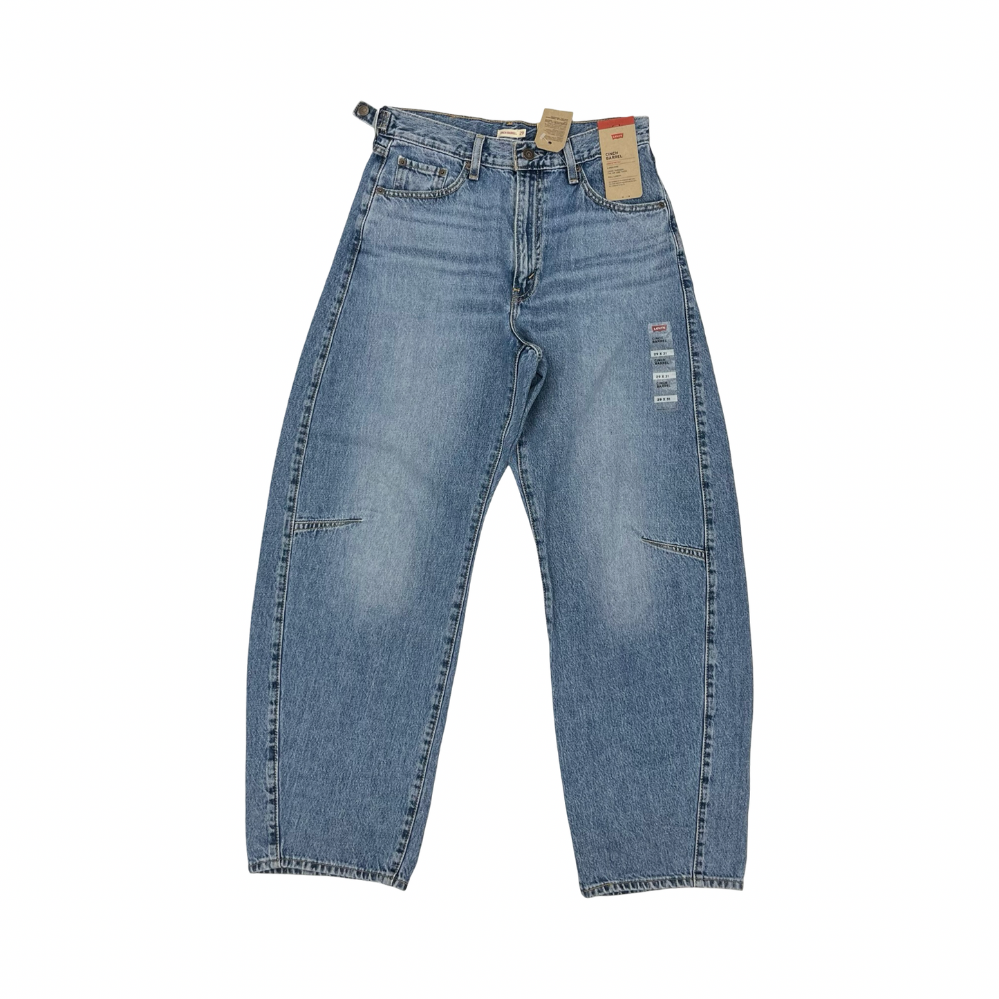 Jeans Wide Leg By Levis In Blue Denim, Size:8
