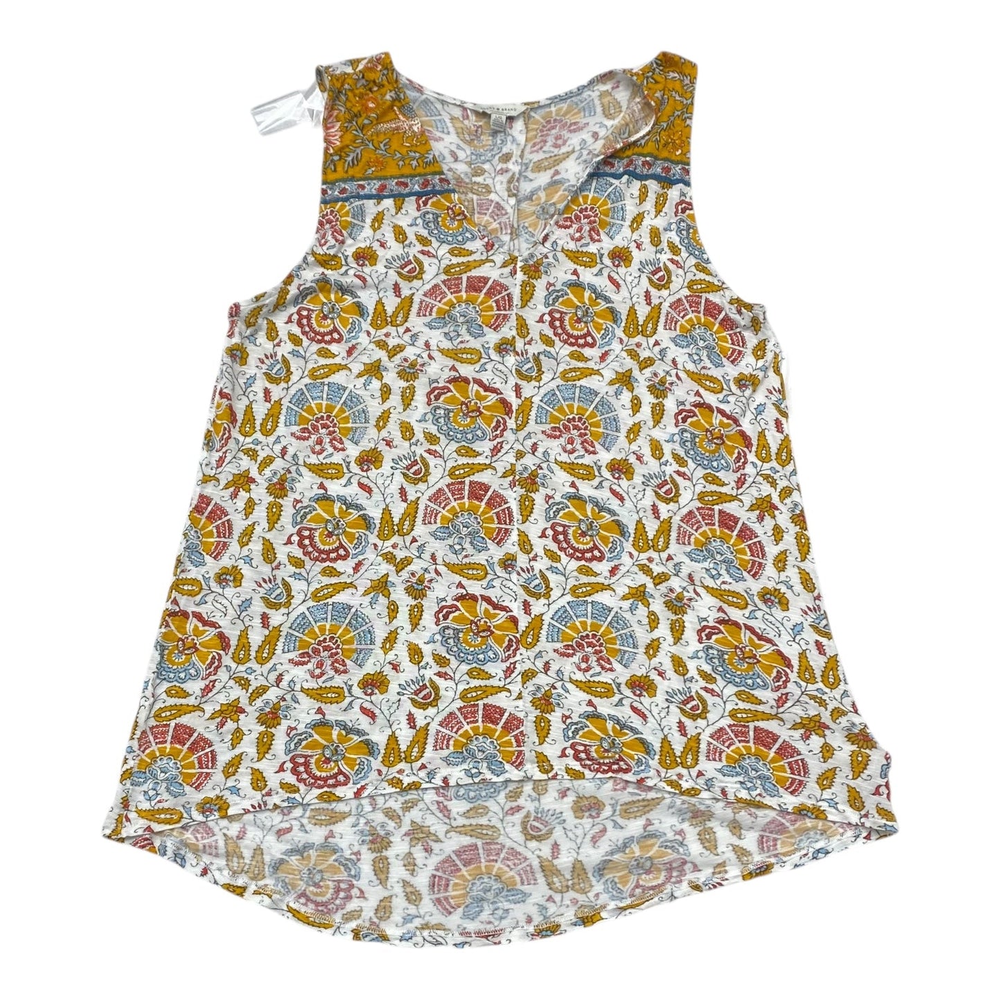 Top Sleeveless By Lucky Brand In Multi, Size:L