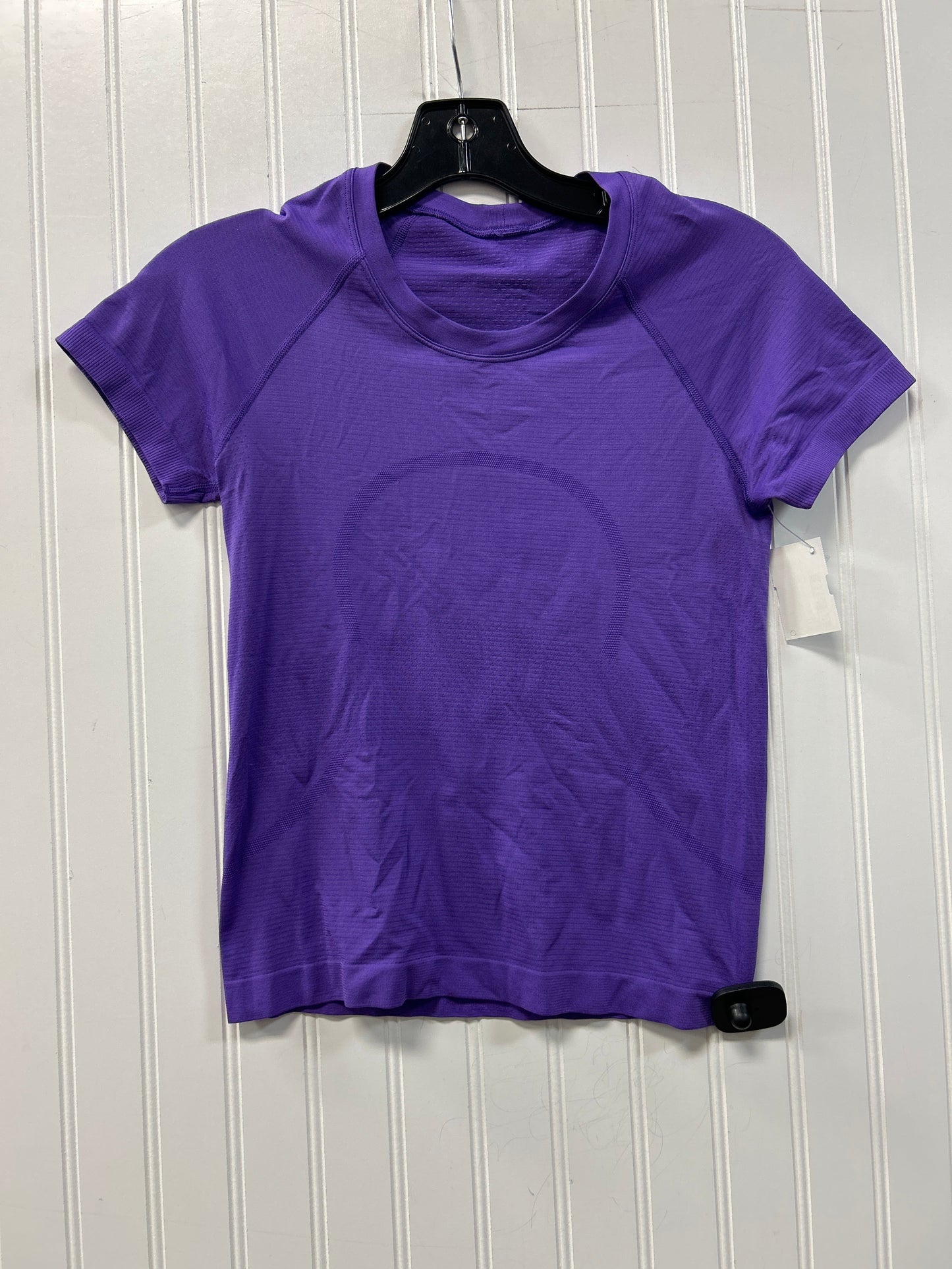 Athletic Top Ss By Lululemon In Purple, Size:4