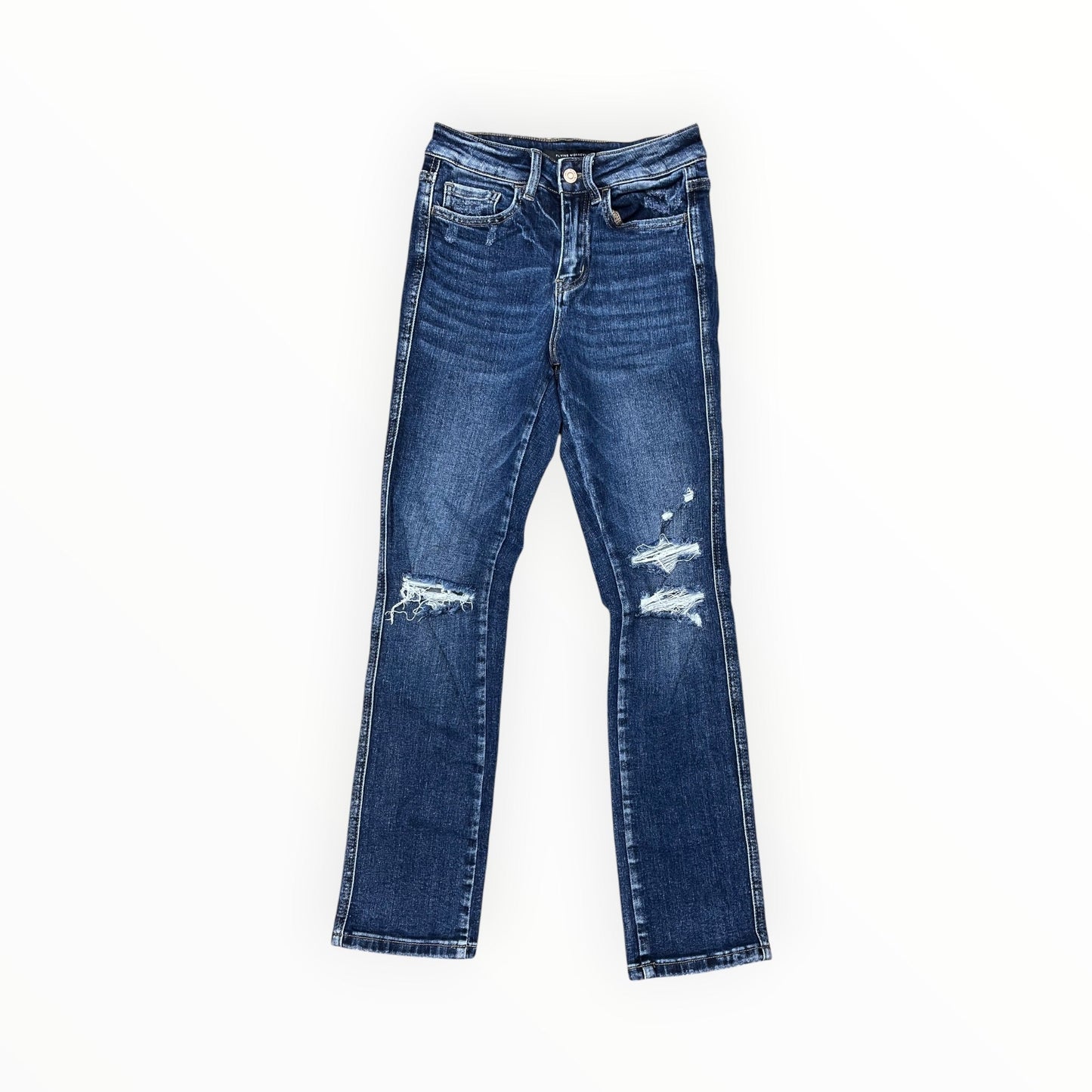 Jeans Straight By Flying Monkey In Blue Denim, Size:2