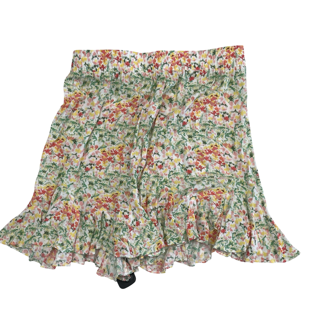 Skirt Midi By Loft In Floral Print, Size:L