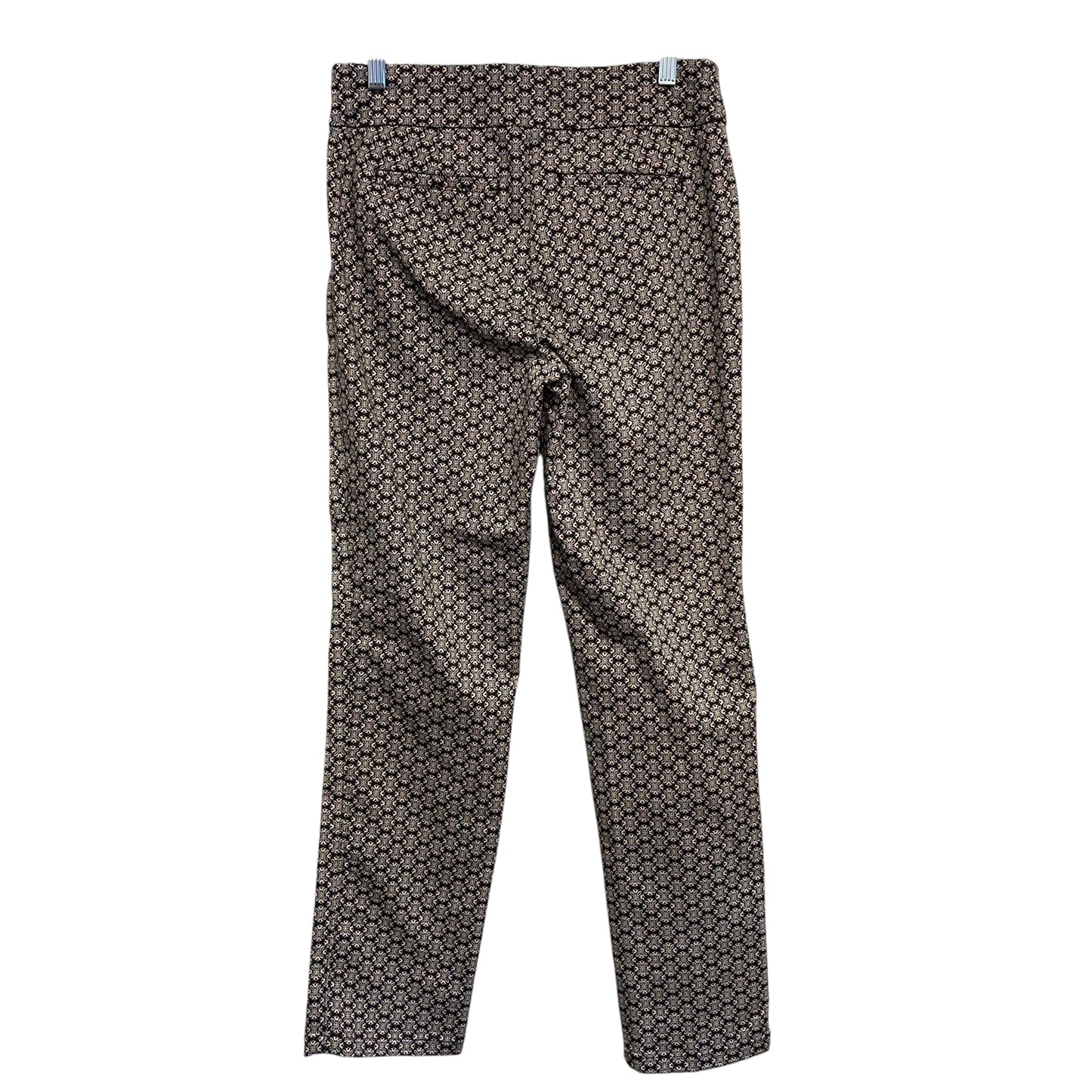 Pants Cropped By Croft And Barrow In Black & Tan, Size:6