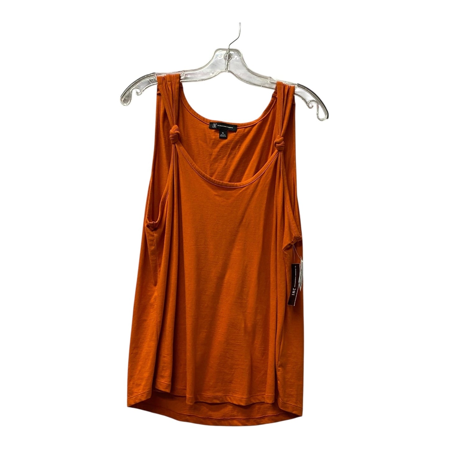Top Sleeveless By Inc In Orange, Size:Xl