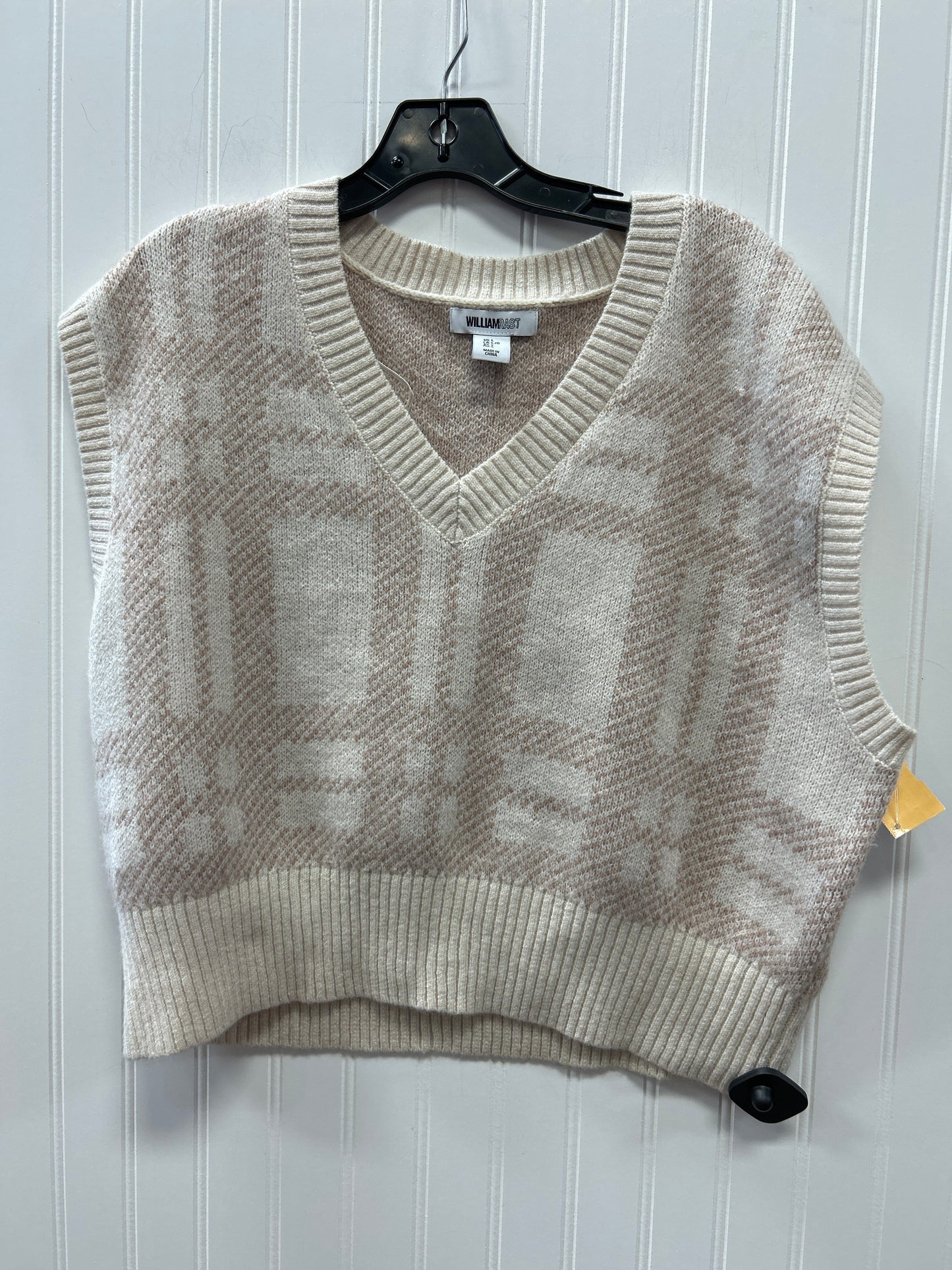 Vest Sweater By William Rast In Cream, Size:L