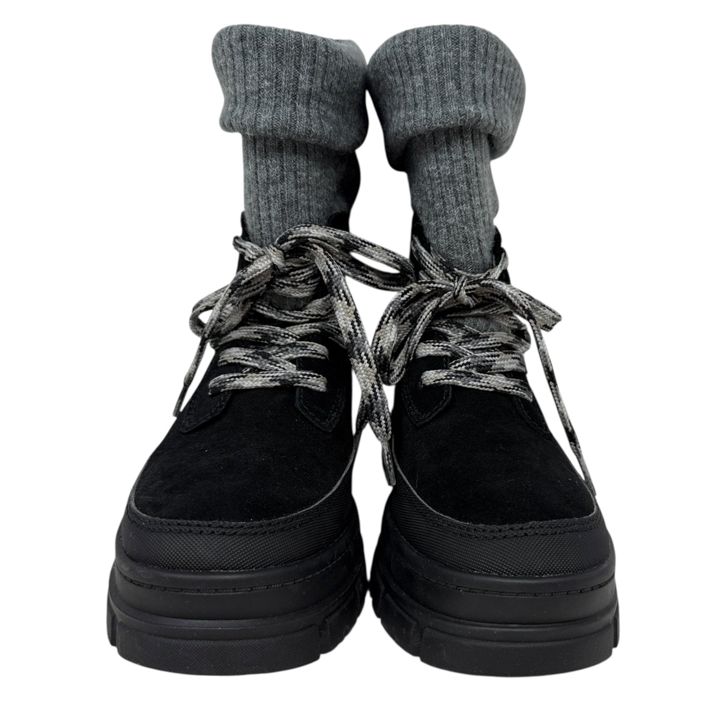 Ashton Hiker Boots Designer By Ugg In Black, Size: 9