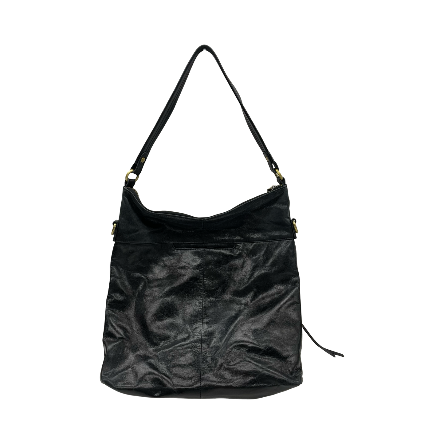 Handbag Leather By Hobo Intl In Black, Size:Medium
