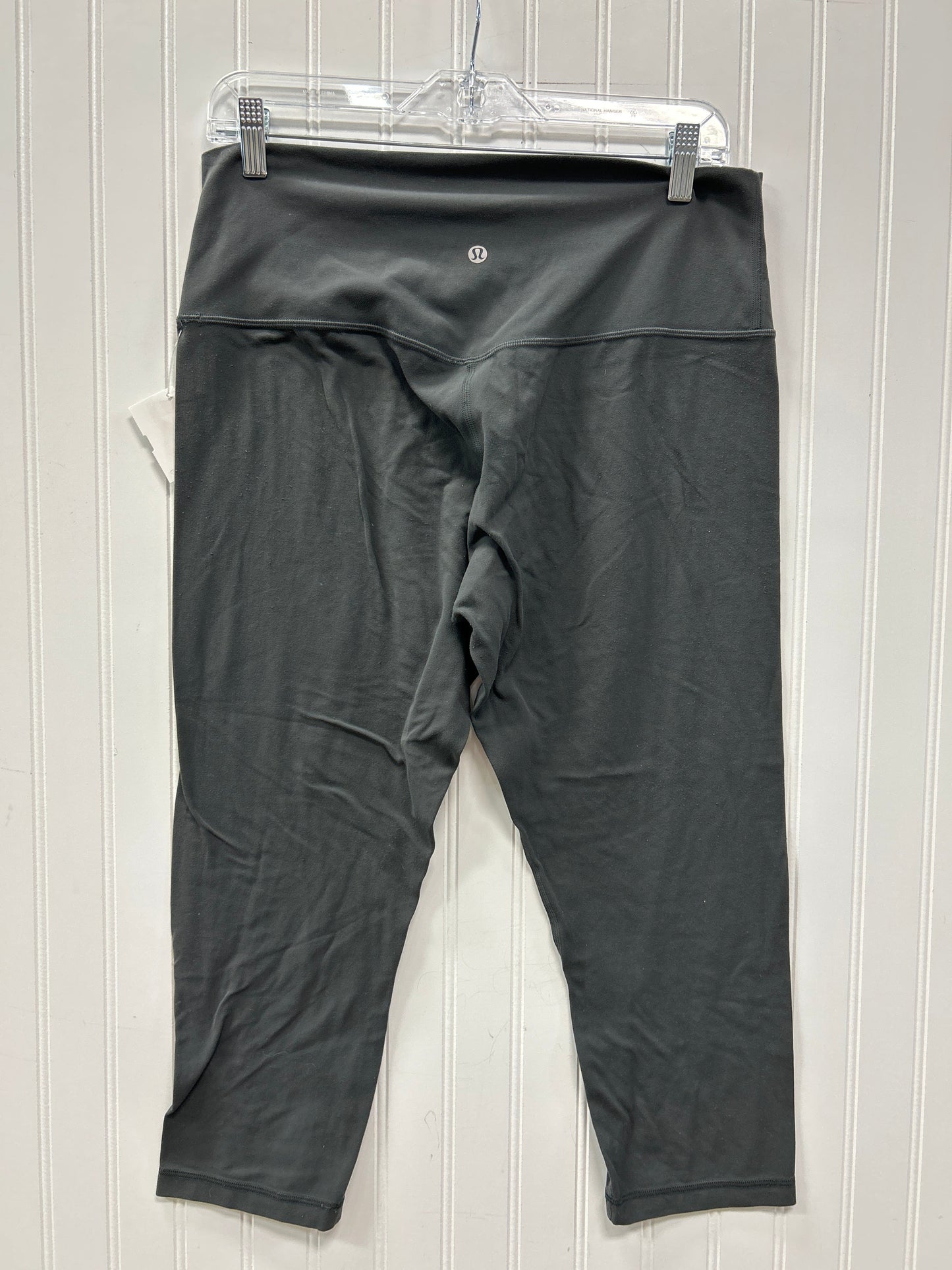 Athletic Leggings Capris By Lululemon In Grey, Size:12
