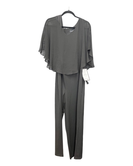 Jumpsuit By Connected Apparel In Black, Size:1X