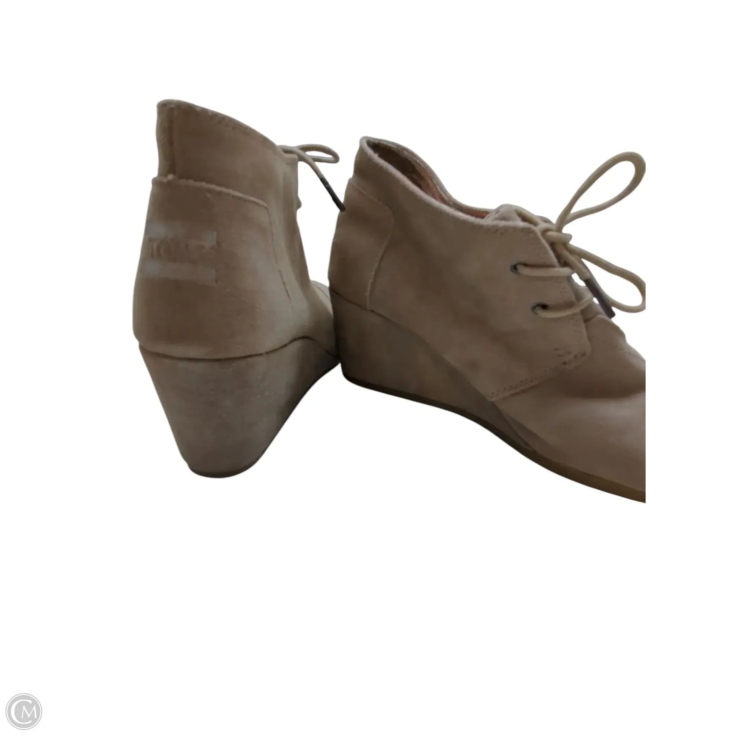 Shoes Heels Wedge By Toms In Tan, Size: 11