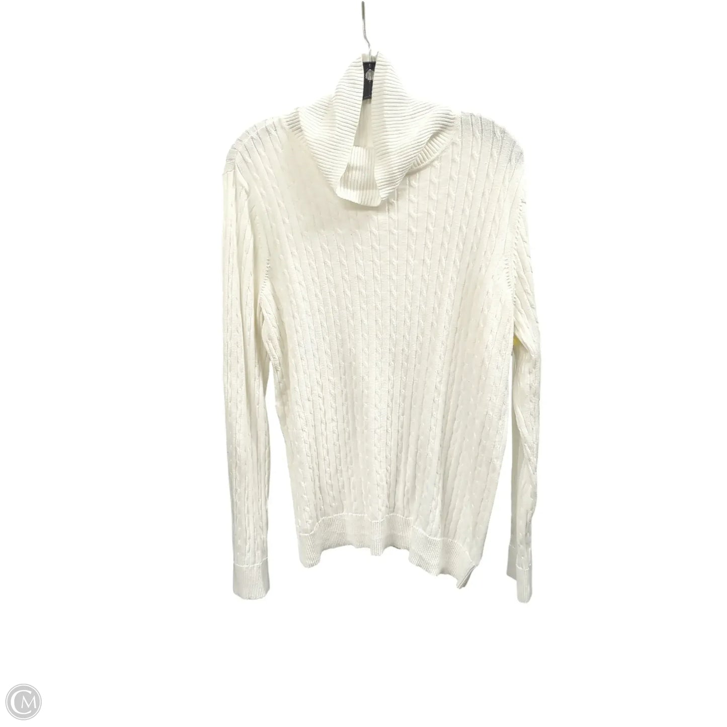 Sweater By Kim Rogers In White, Size: L