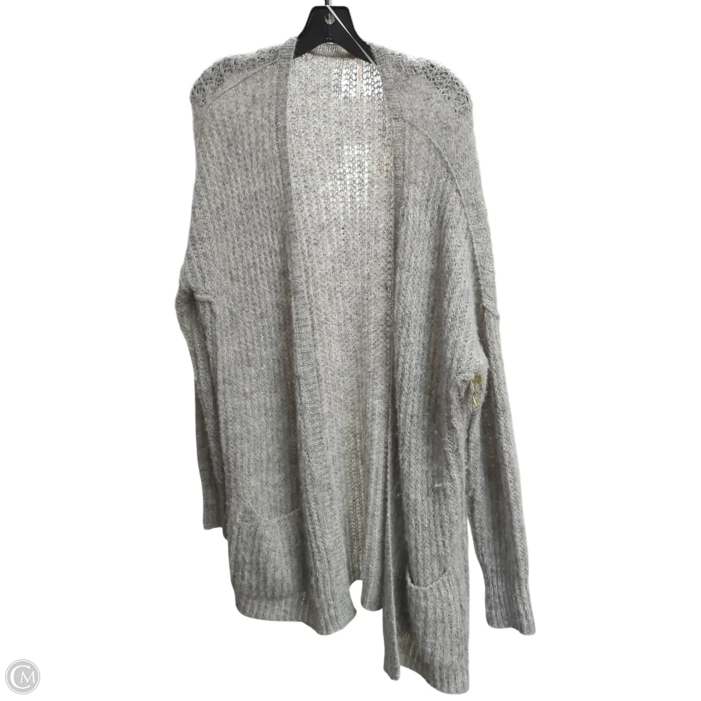 Sweater Cardigan By Free People In Grey, Size: M