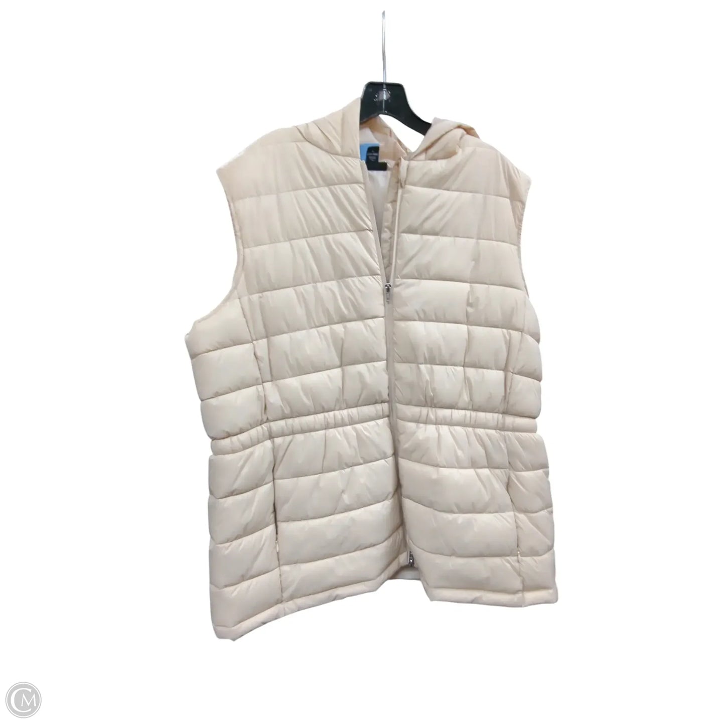 Vest Puffer & Quilted By Clothes Mentor In Tan, Size: 1x