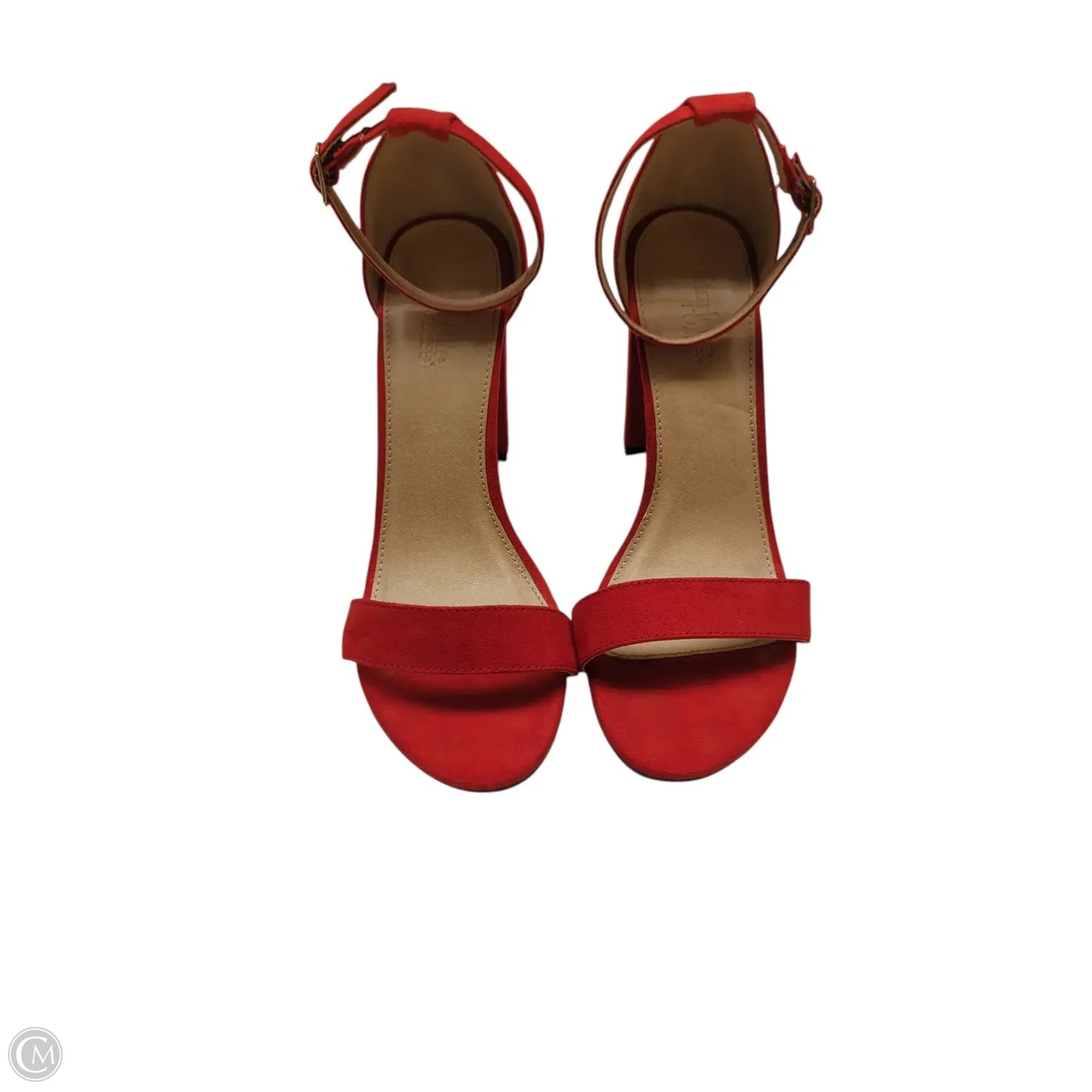 Shoes Heels Block By Charlotte Russe In Red, Size: 8