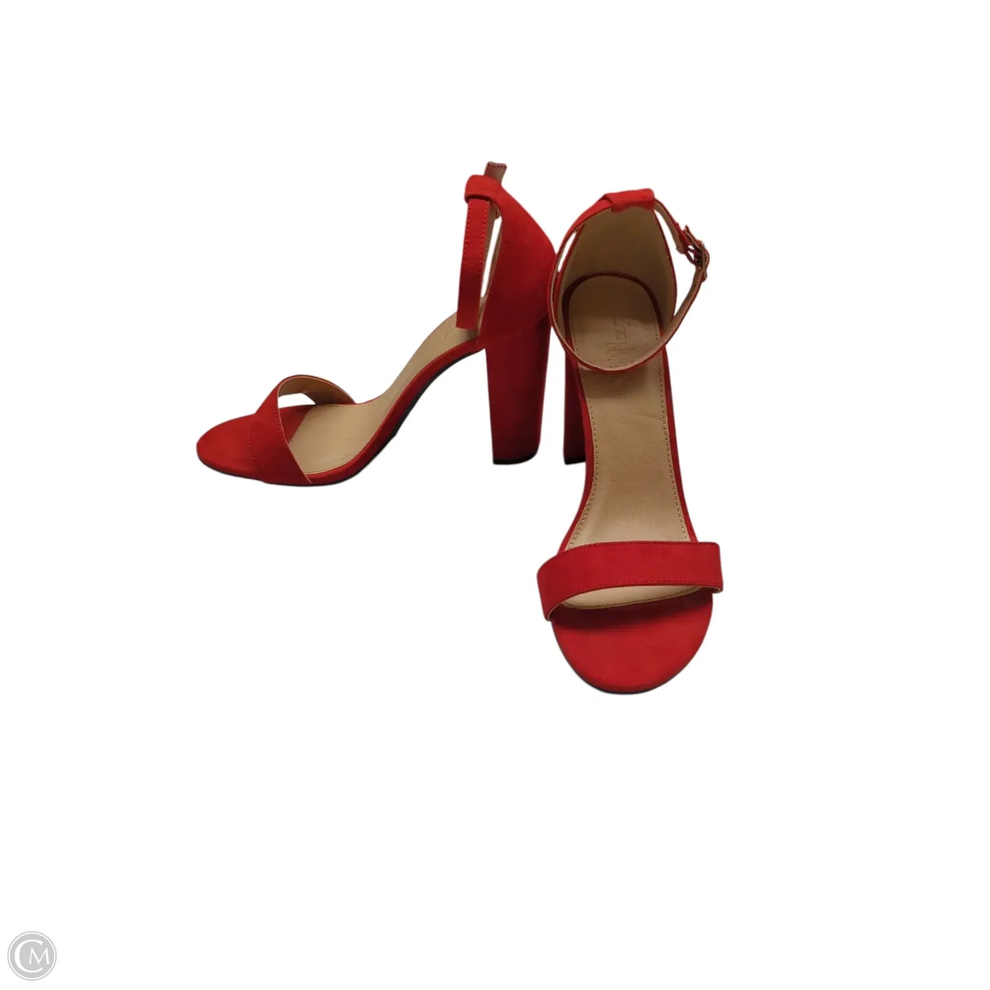 Shoes Heels Block By Charlotte Russe In Red, Size: 8