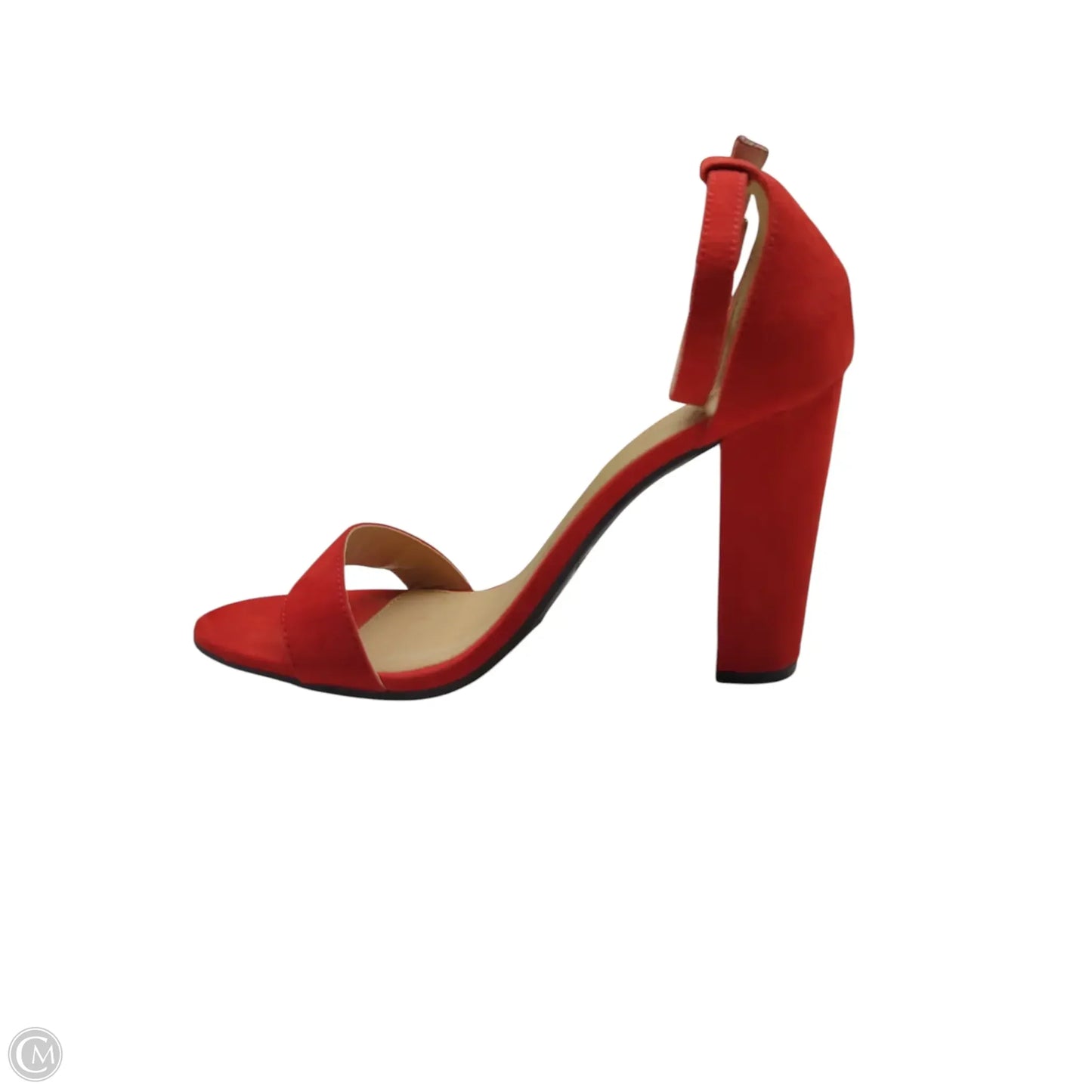Shoes Heels Block By Charlotte Russe In Red, Size: 8