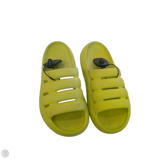Sandals Designer By Ugg In Green, Size: 8