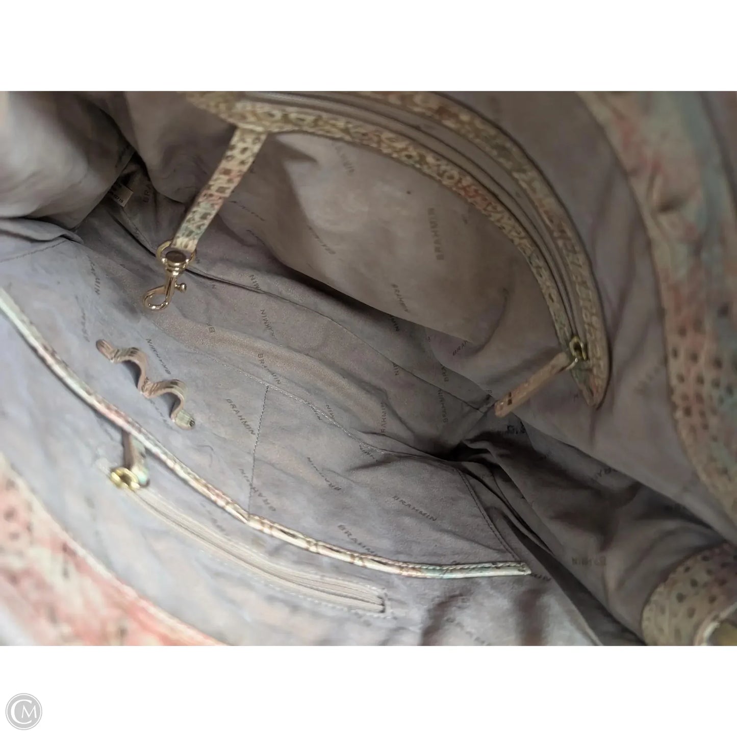 Handbag Designer By Brahmin, Size: Medium