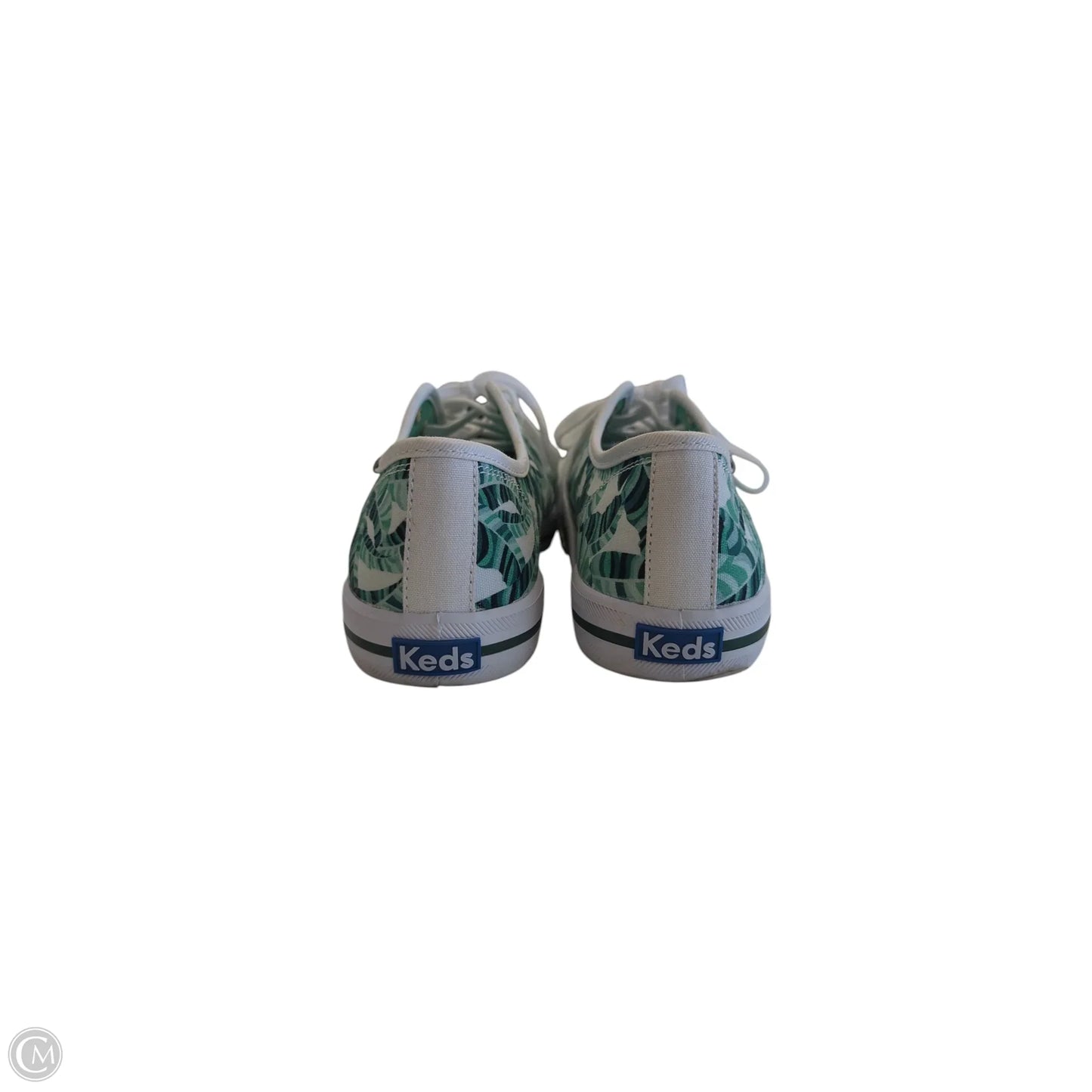 Shoes Sneakers By Keds In Green & White, Size: 7.5