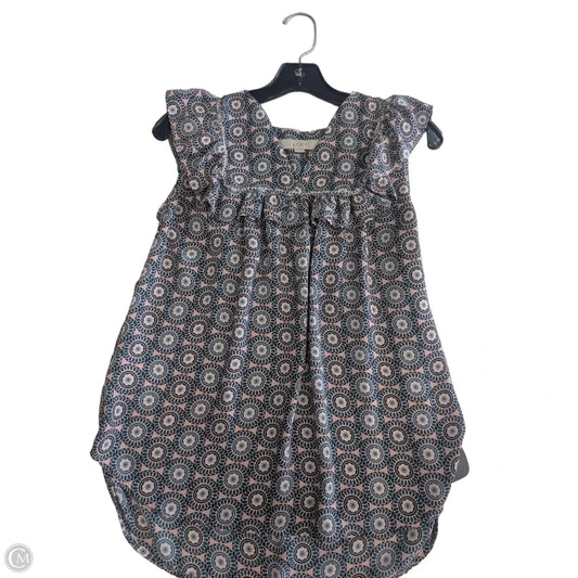 Top Sleeveless By Loft In Green & Pink, Size: Xs