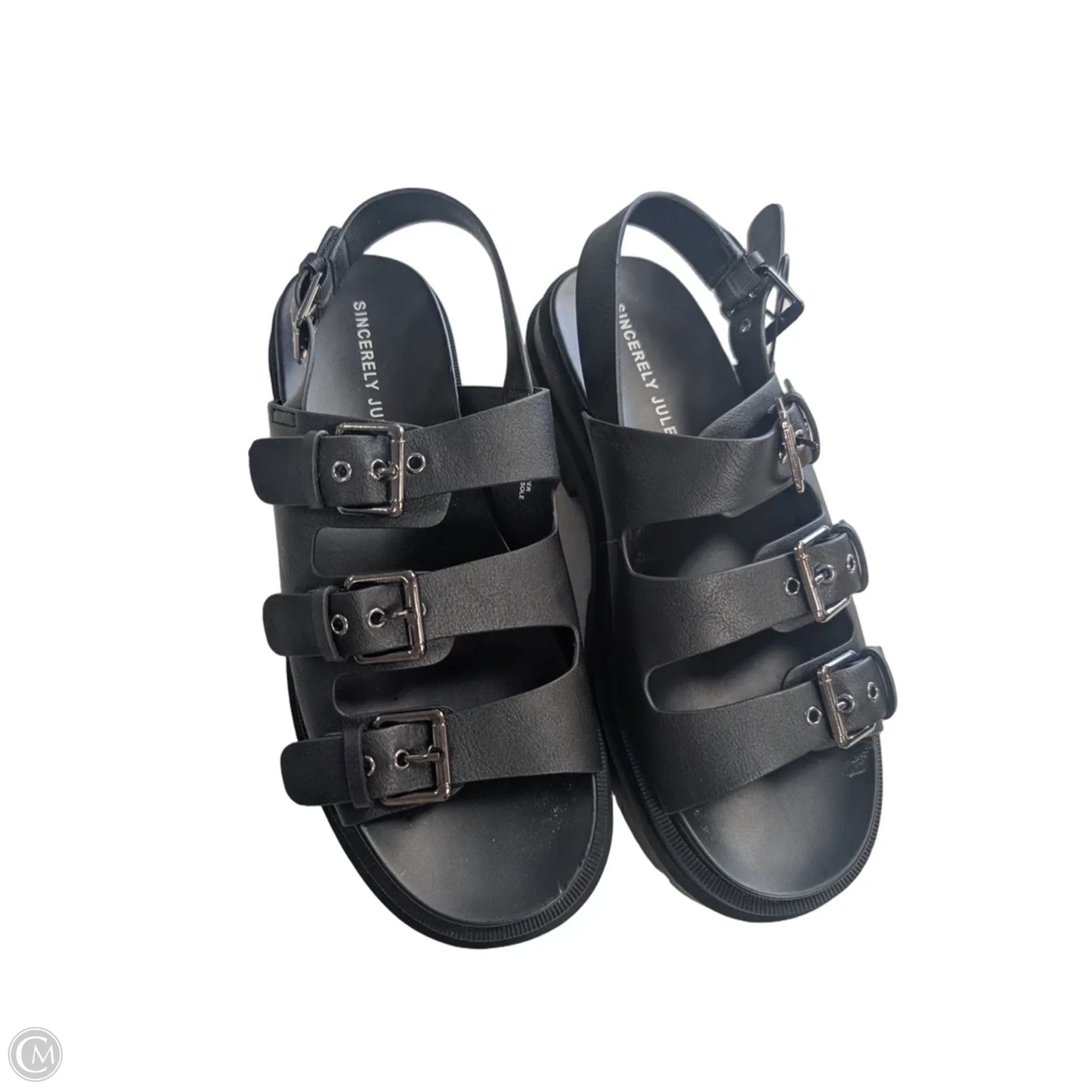 Sandals Flats By Sincerely Jules In Black, Size: 8.5