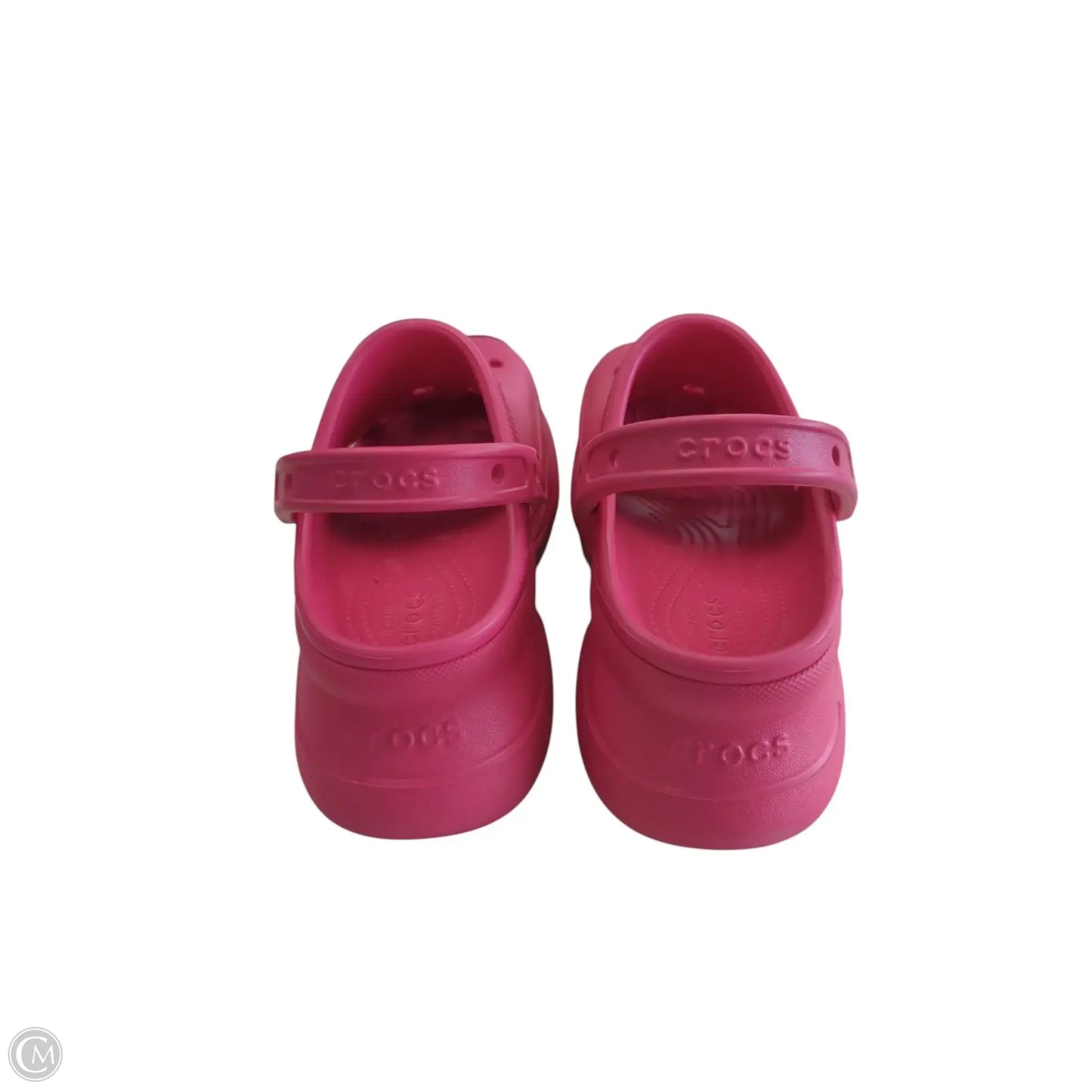 Shoes Flats By Crocs In Pink, Size: 8