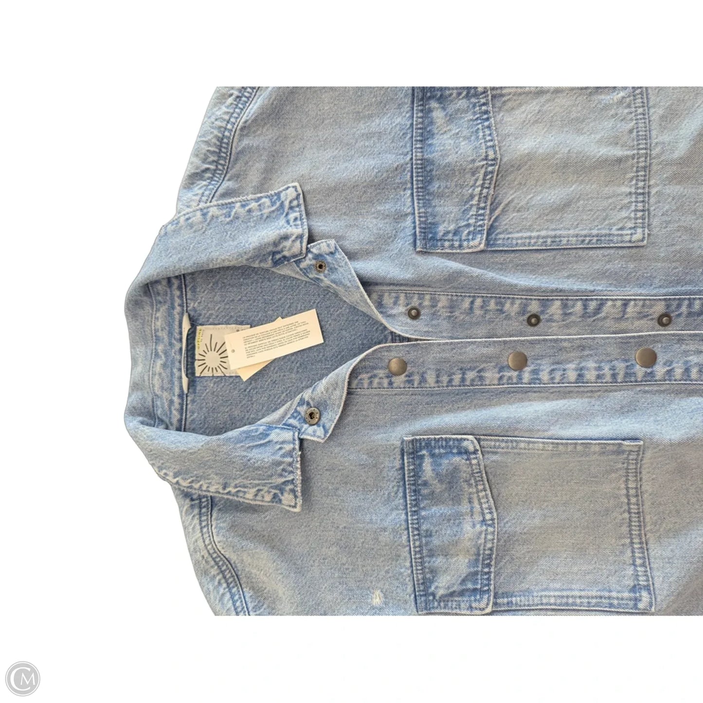 Jacket Denim By Aerie In Blue Denim, Size: L