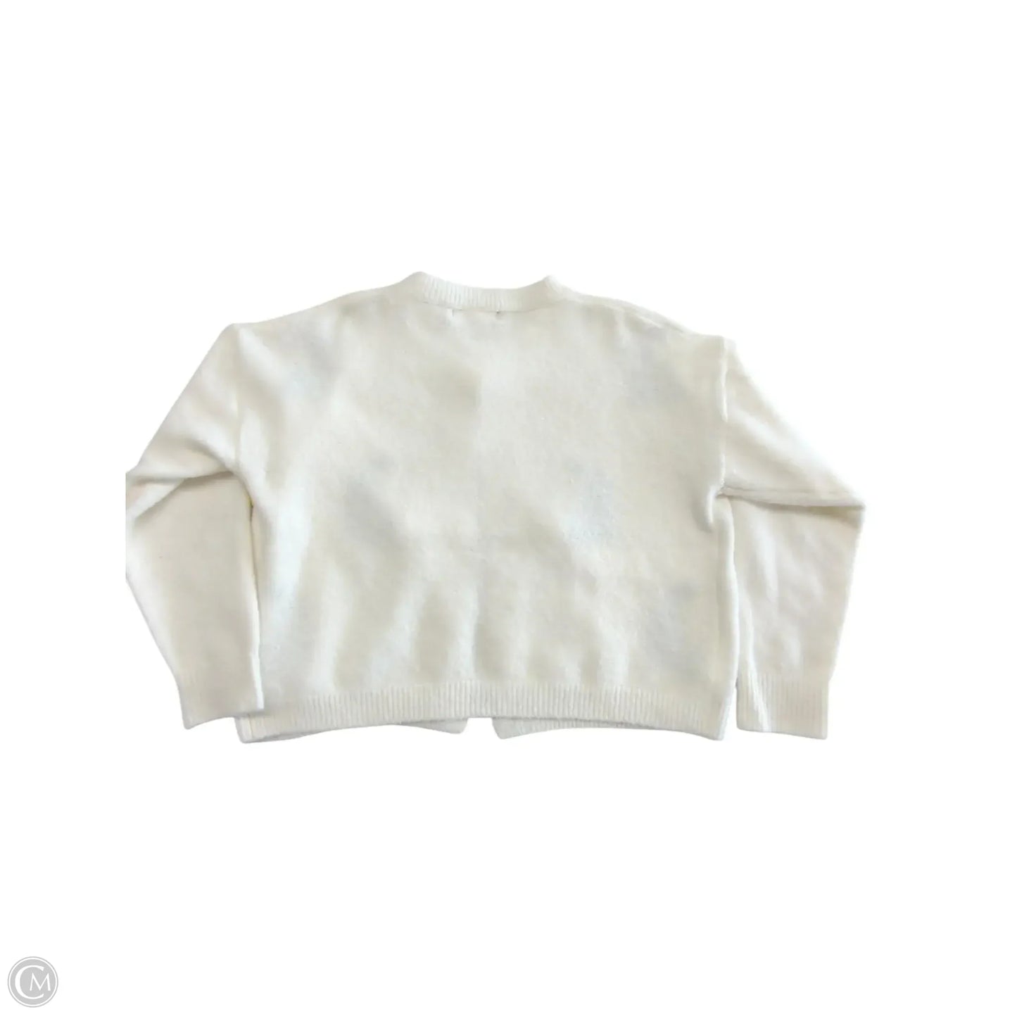 Sweater Cardigan By Clothes Mentor In White, Size: Xs