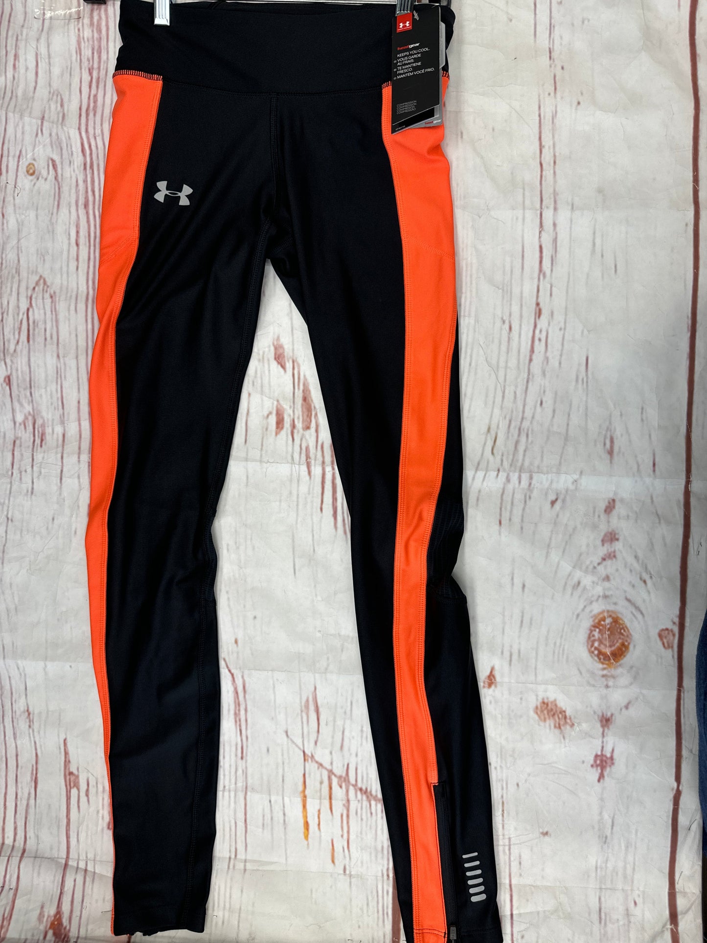 Athletic Pants By Under Armour In Pinkblack, Size: S