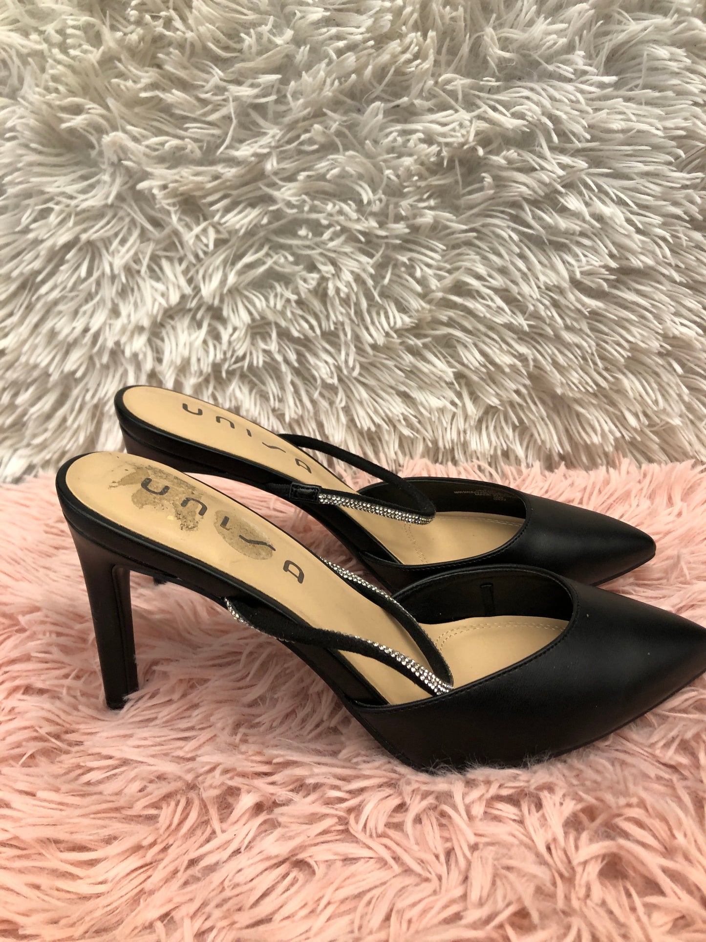 Black Shoes Heels Stiletto Unisa, Size 8.5