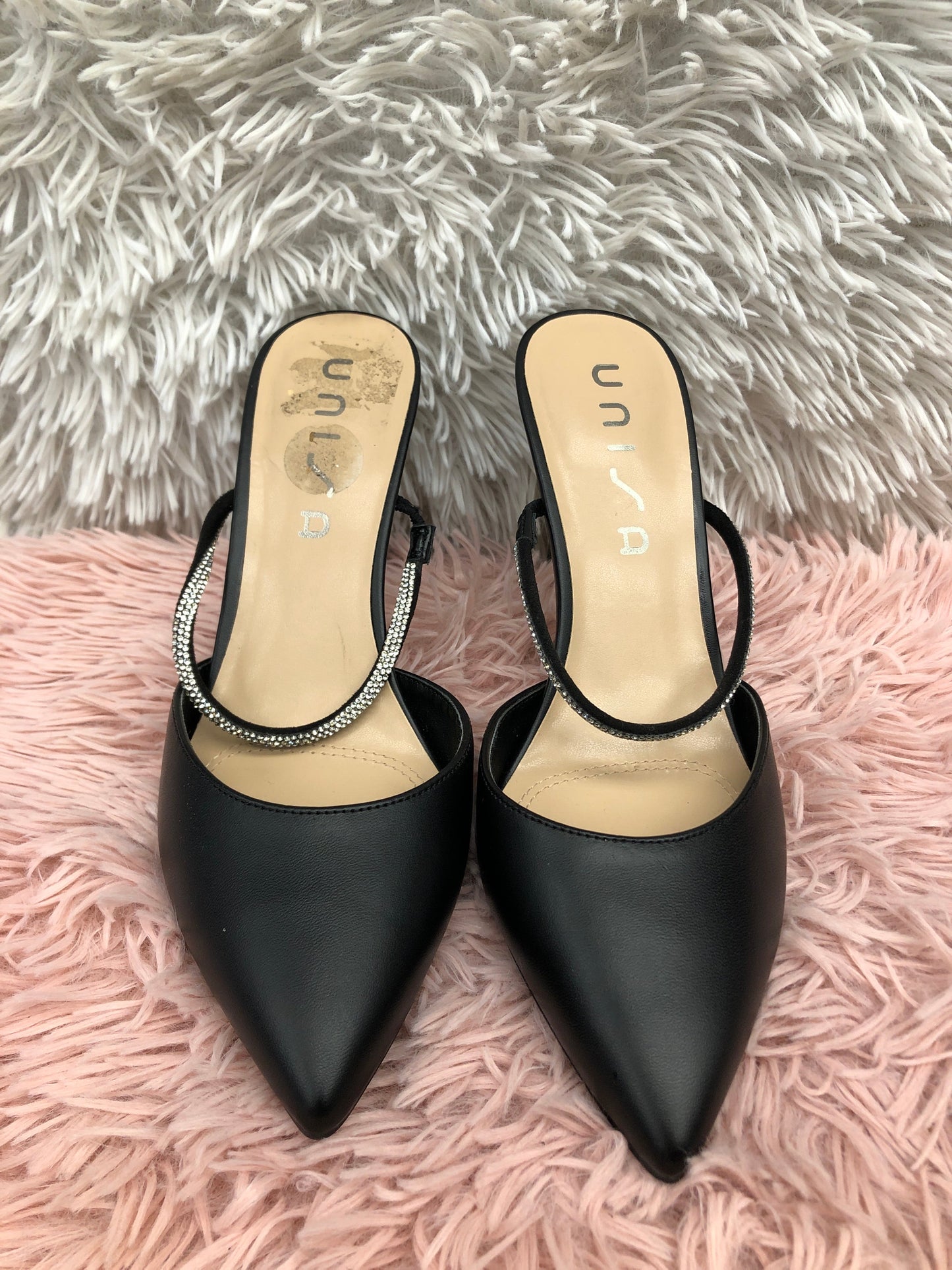 Black Shoes Heels Stiletto Unisa, Size 8.5