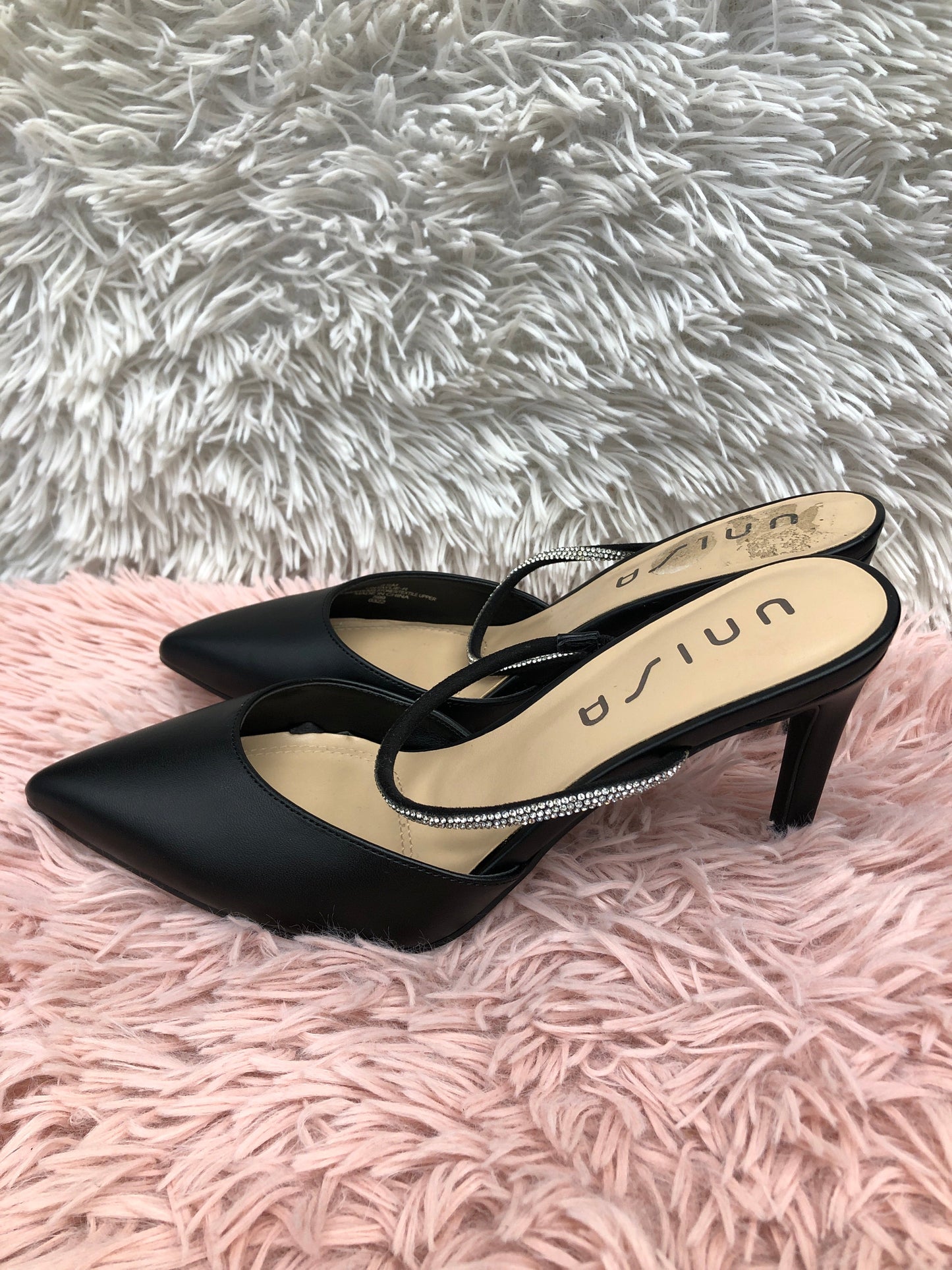 Black Shoes Heels Stiletto Unisa, Size 8.5