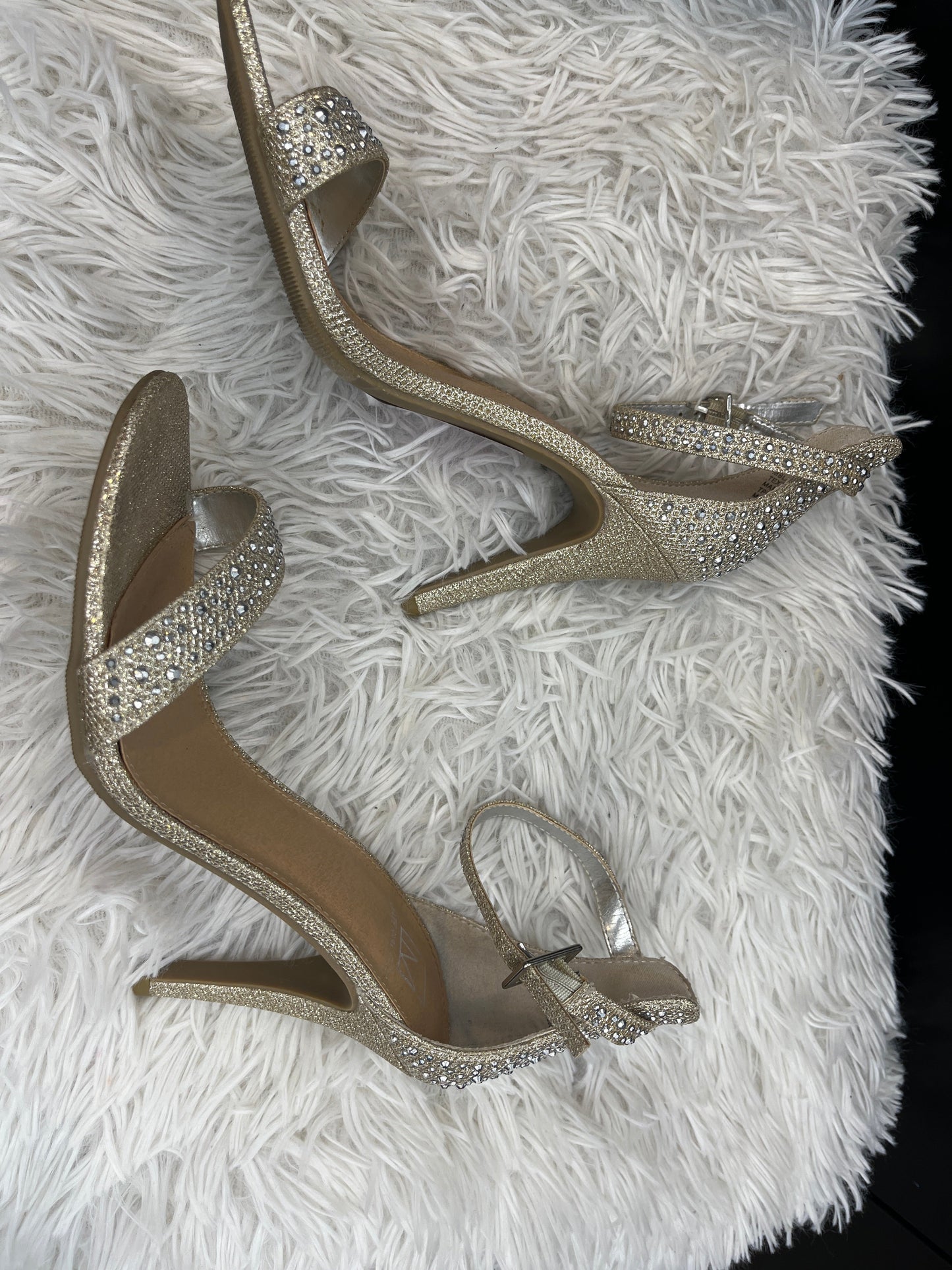 Diamond Shoes Heels Stiletto Material Girl, Size 7