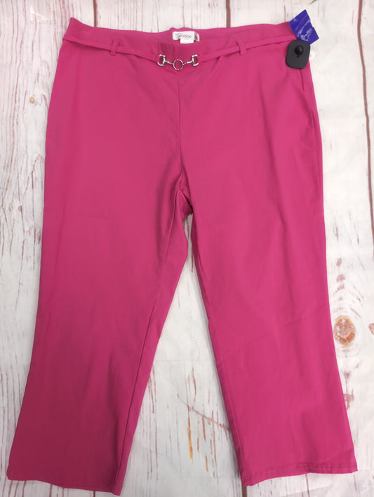 Capris By 89th And Madison In Pink, Size: L