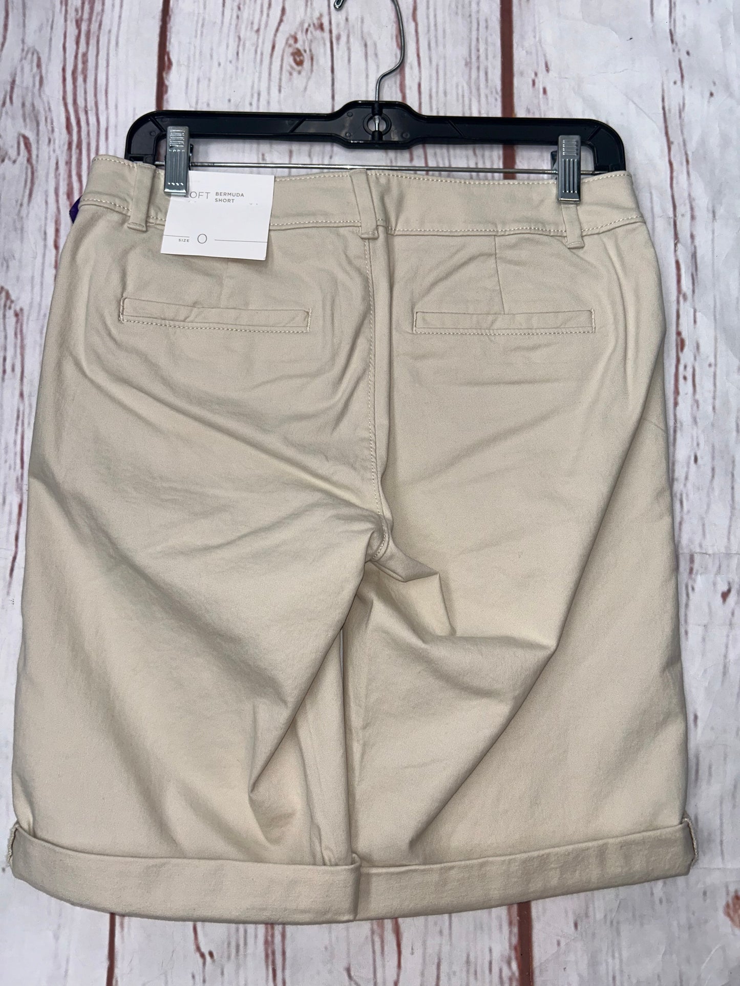 Khaki Shorts Loft, Size 0