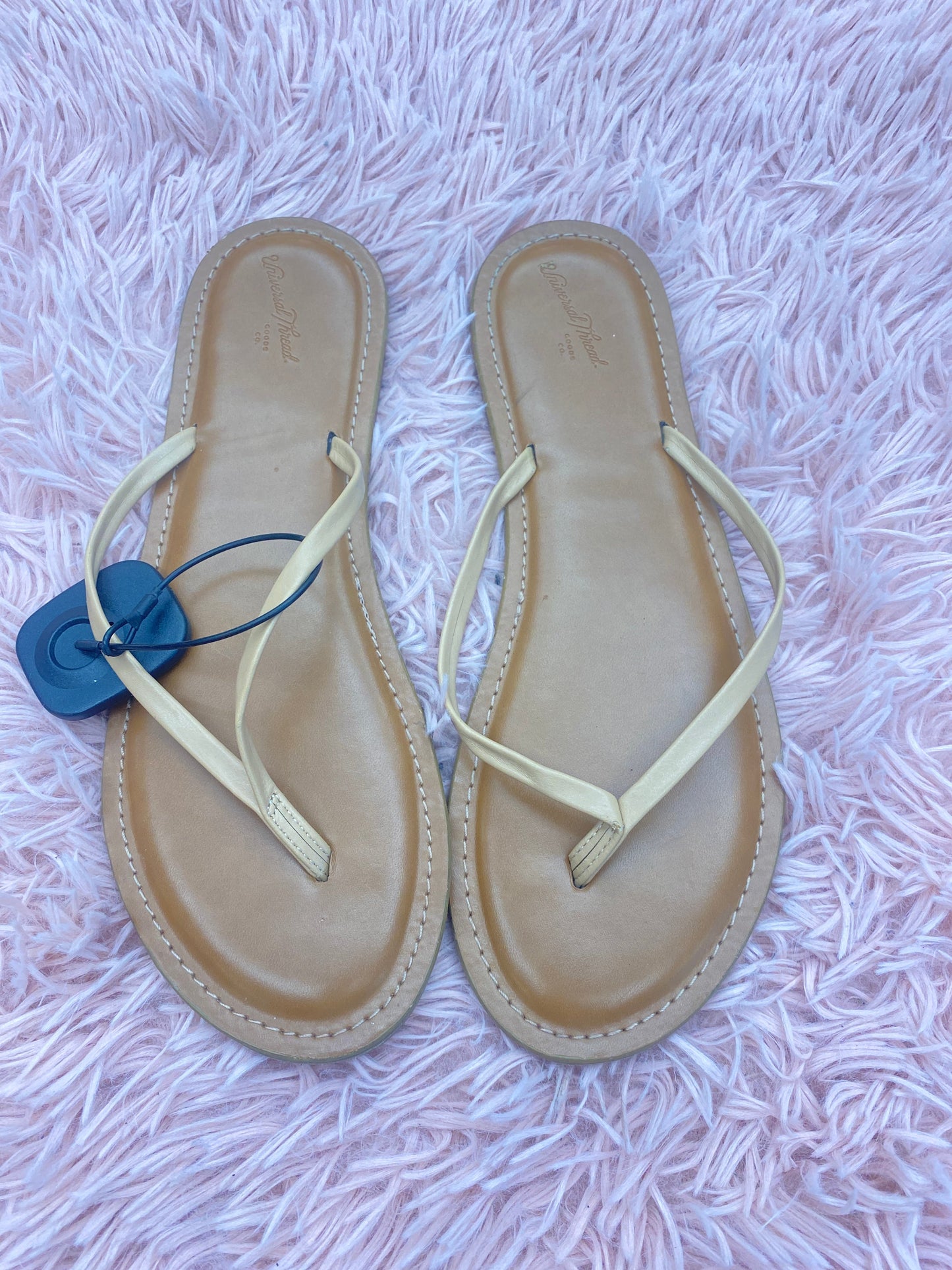 Sandals Flip Flops By Universal Thread In Tan, Size: 9