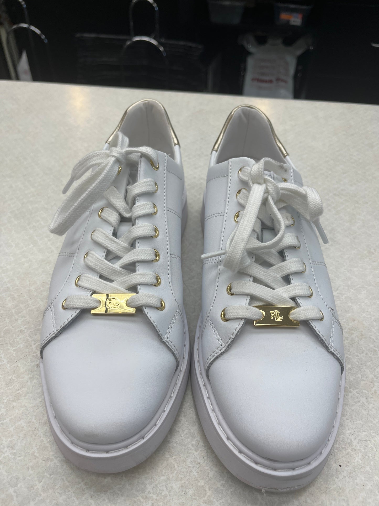 Shoes Sneakers By Lauren By Ralph Lauren In White, Size: 10