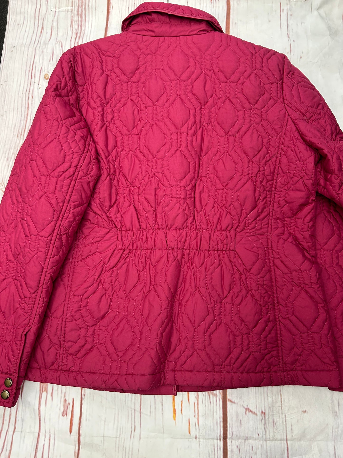 Jacket Puffer & Quilted By Lands End In Raspberry, Size: L