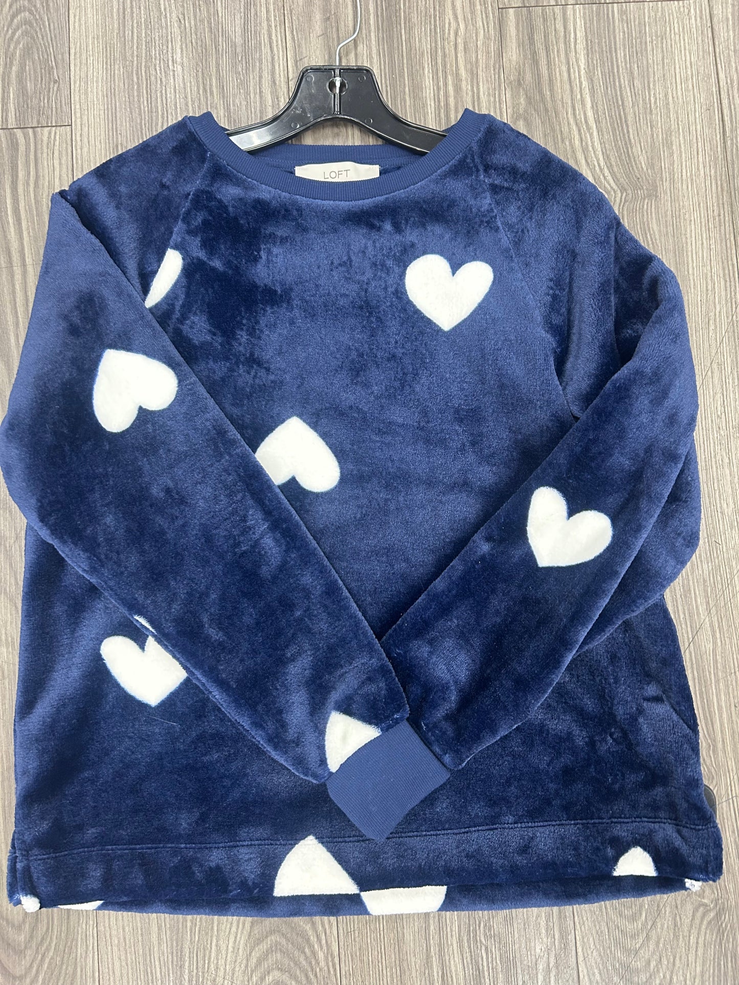 Sweater By Loft In Blue White, Size: Xs