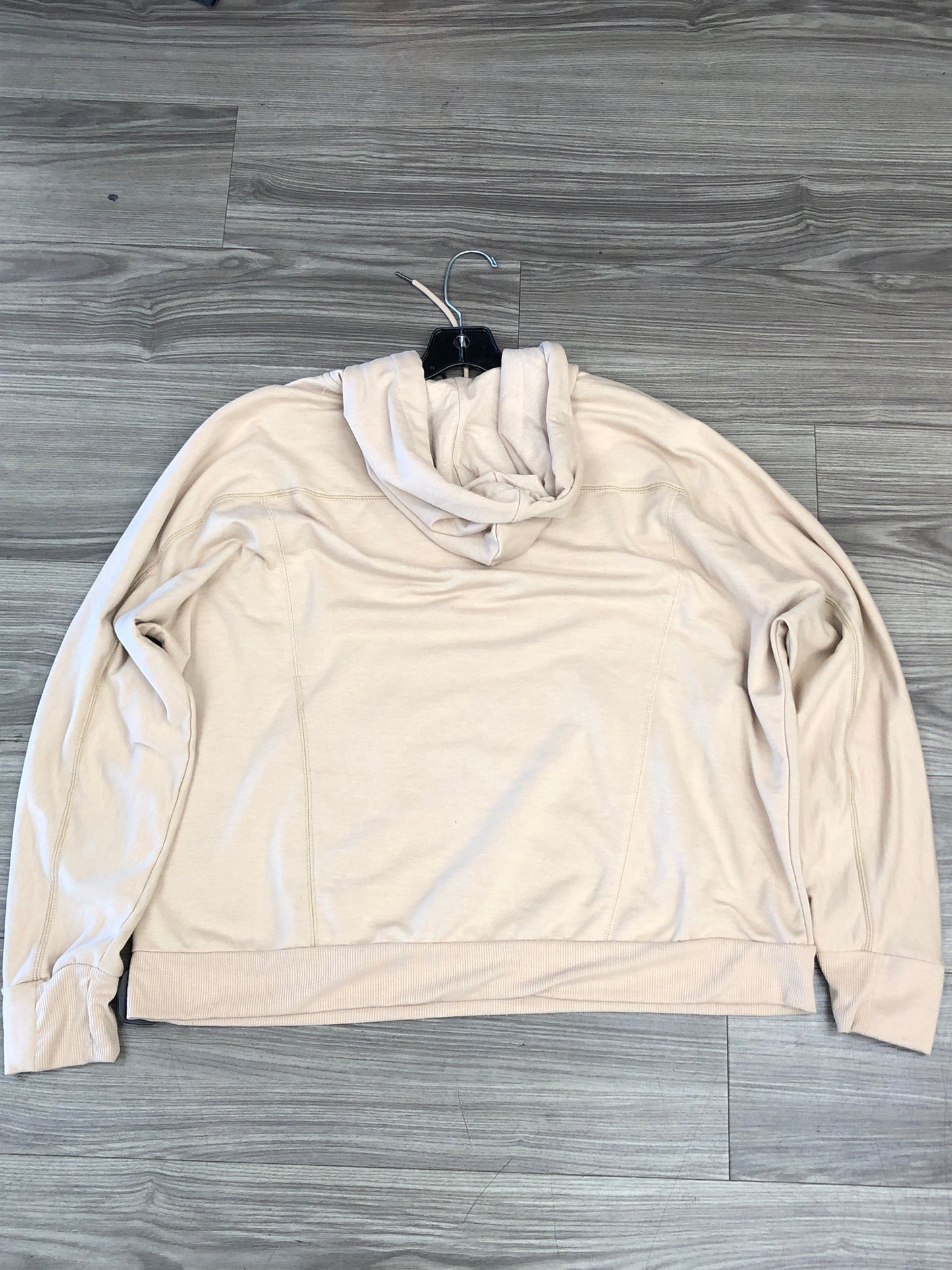 Sweatshirt Hoodie By Nine West In Tan, Size: 2x