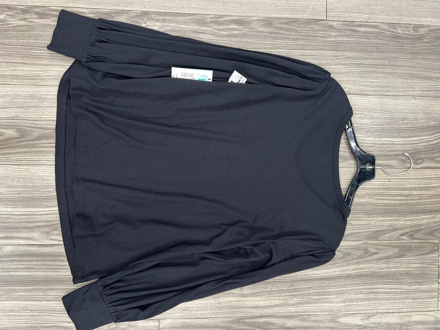 Top Long Sleeve Basic By Ana In Black, Size: Xl