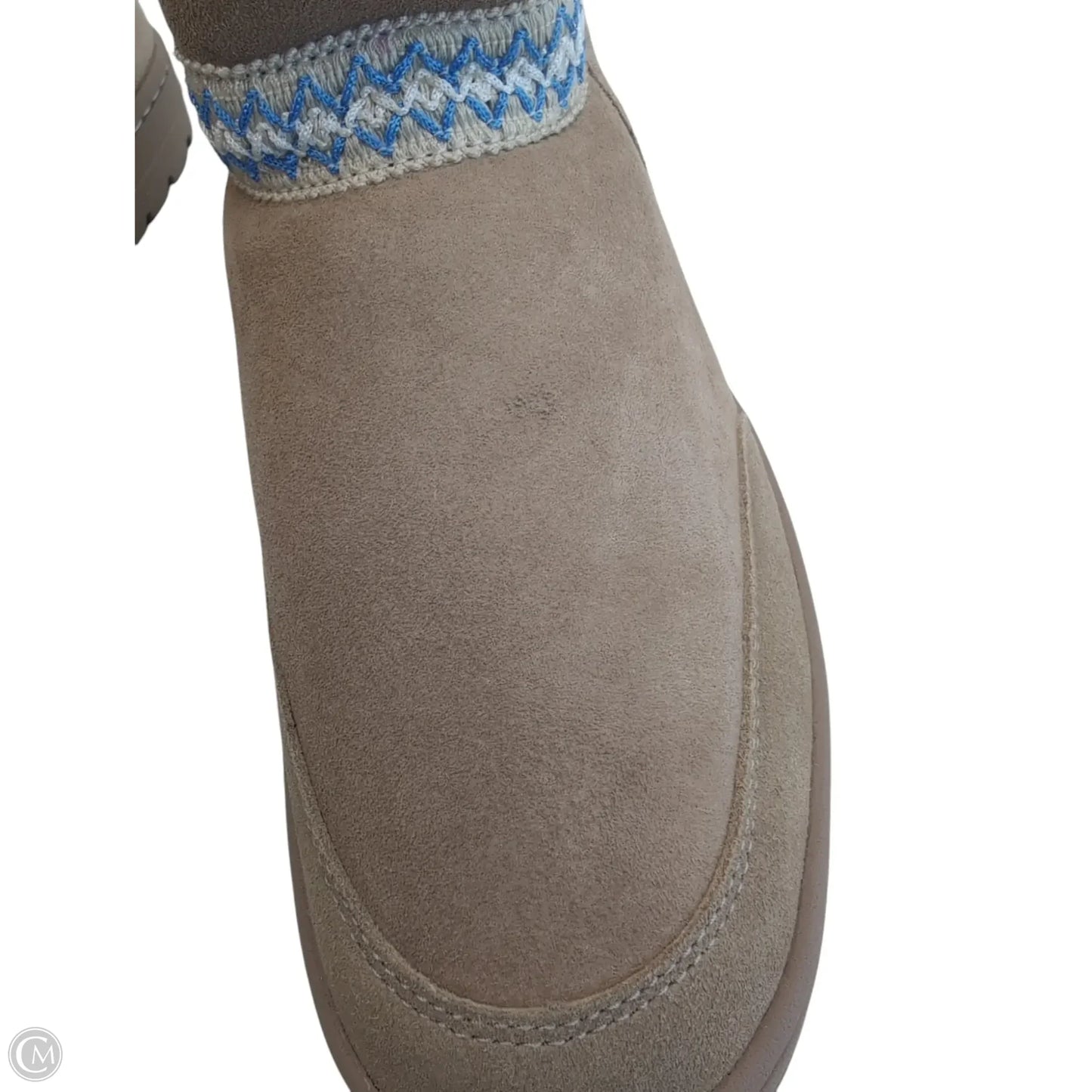 Boots Designer By Ugg In Blue & Cream, Size: 11