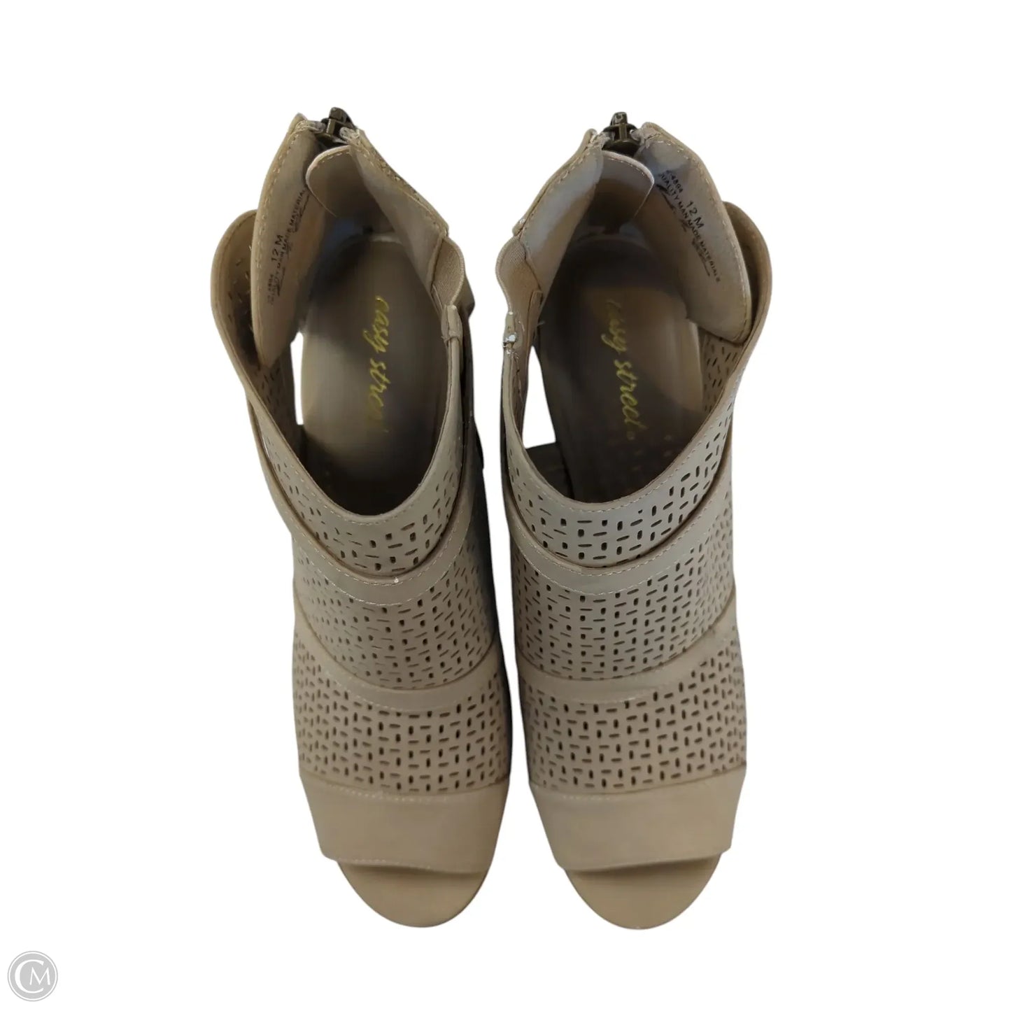 Shoes Heels Kitten By Easy Spirit In Tan, Size: 12