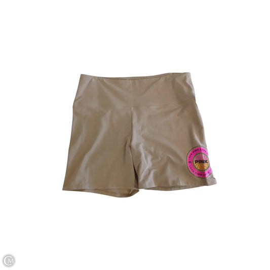 Athletic Shorts By Pink In Tan, Size: Xxl