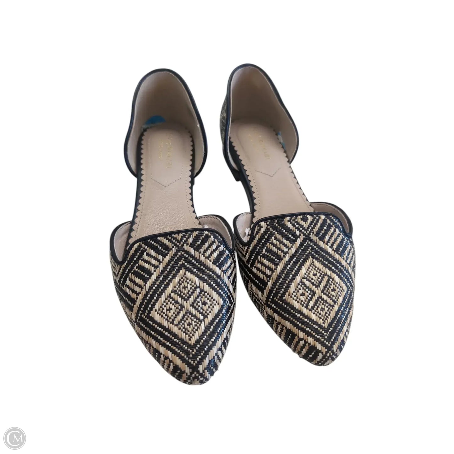Shoes Flats By Isaac Mizrahi In Black & Cream, Size: 7.5