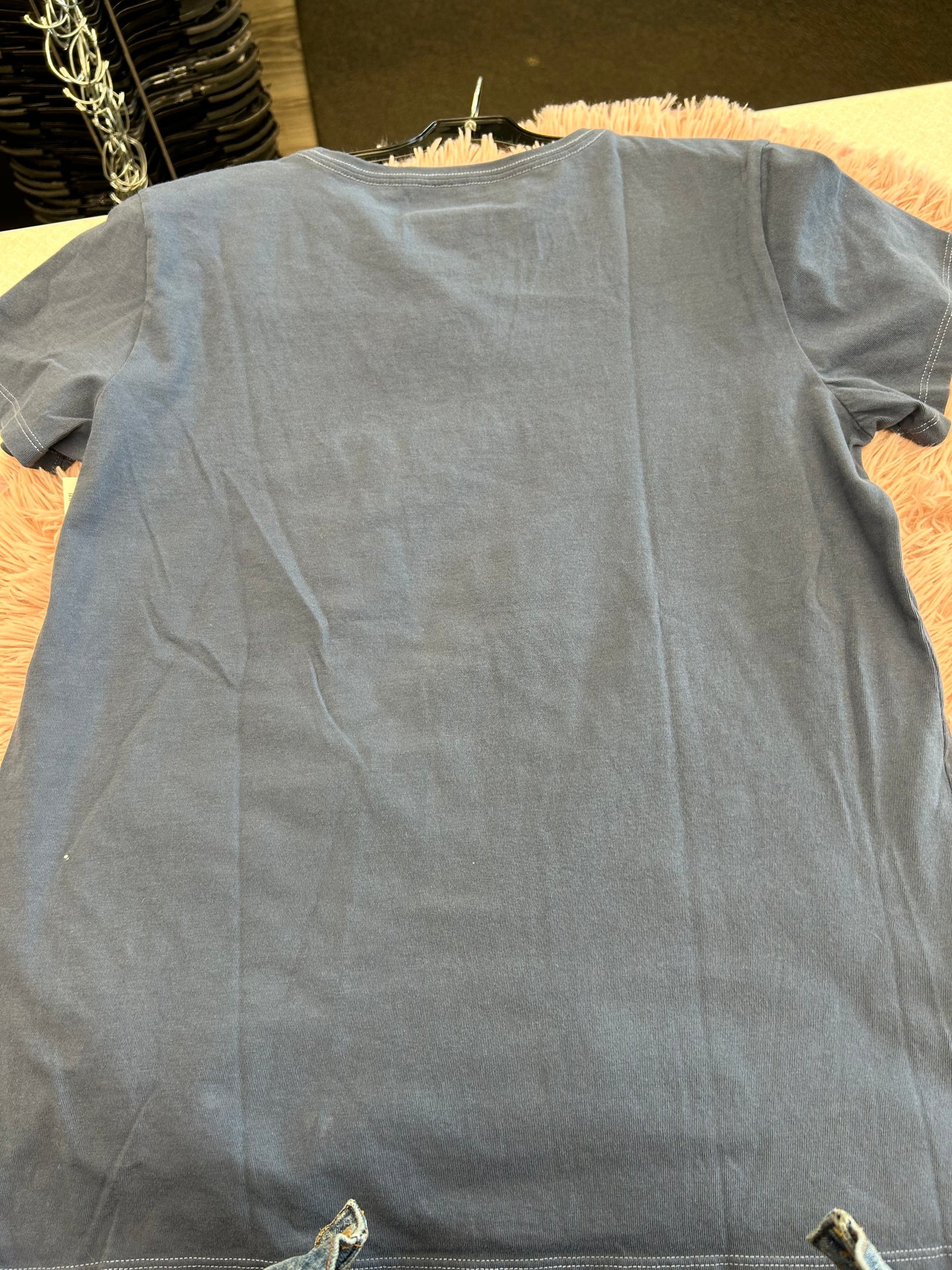 Blue Top Short Sleeve Life Is Good, Size L